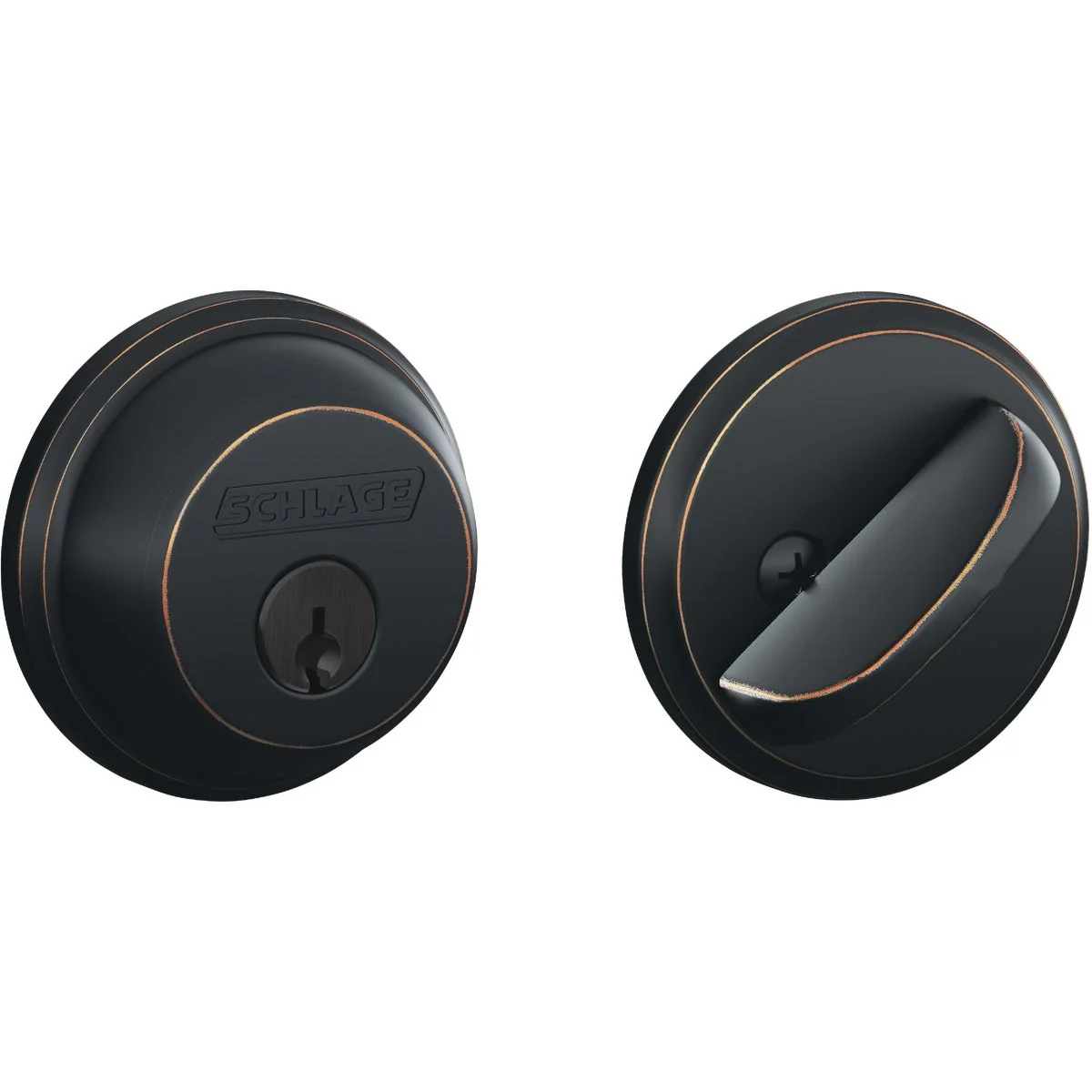 Smooth Schlage Aged Bronze Maximum Security Single Cylinder Deadbolt Efficient