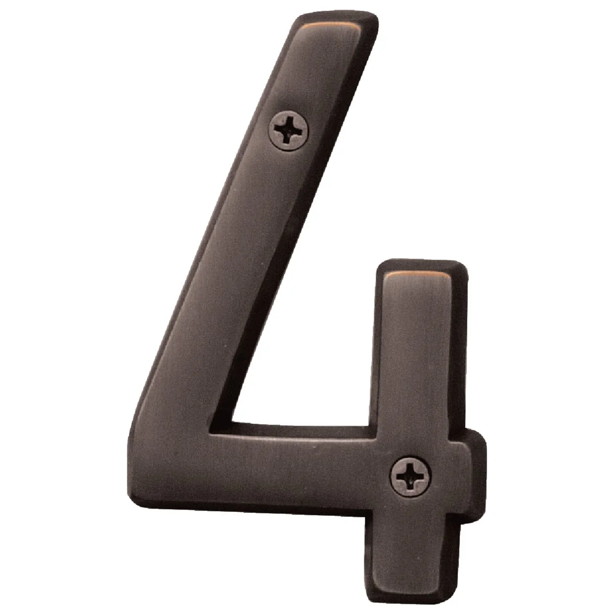 High-Grade Hy-Ko Prestige Series 4 In. Oil Rubbed Bronze House Number Four Original Design