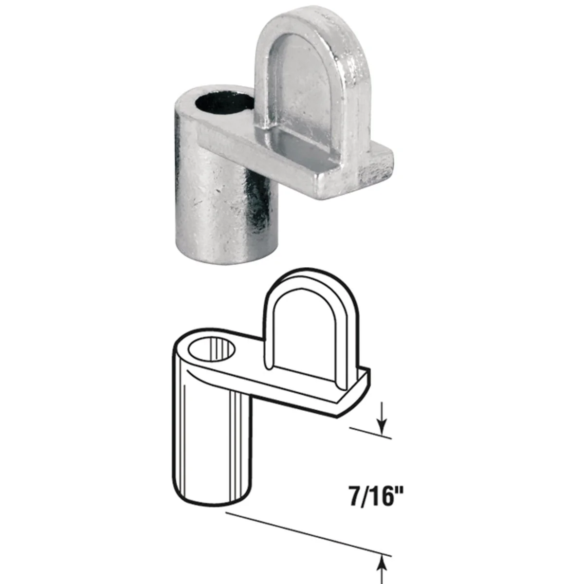 Professional Prime-Line Offset 7 16 In. Die-Cast Window Screen Clip 8 Count Pure