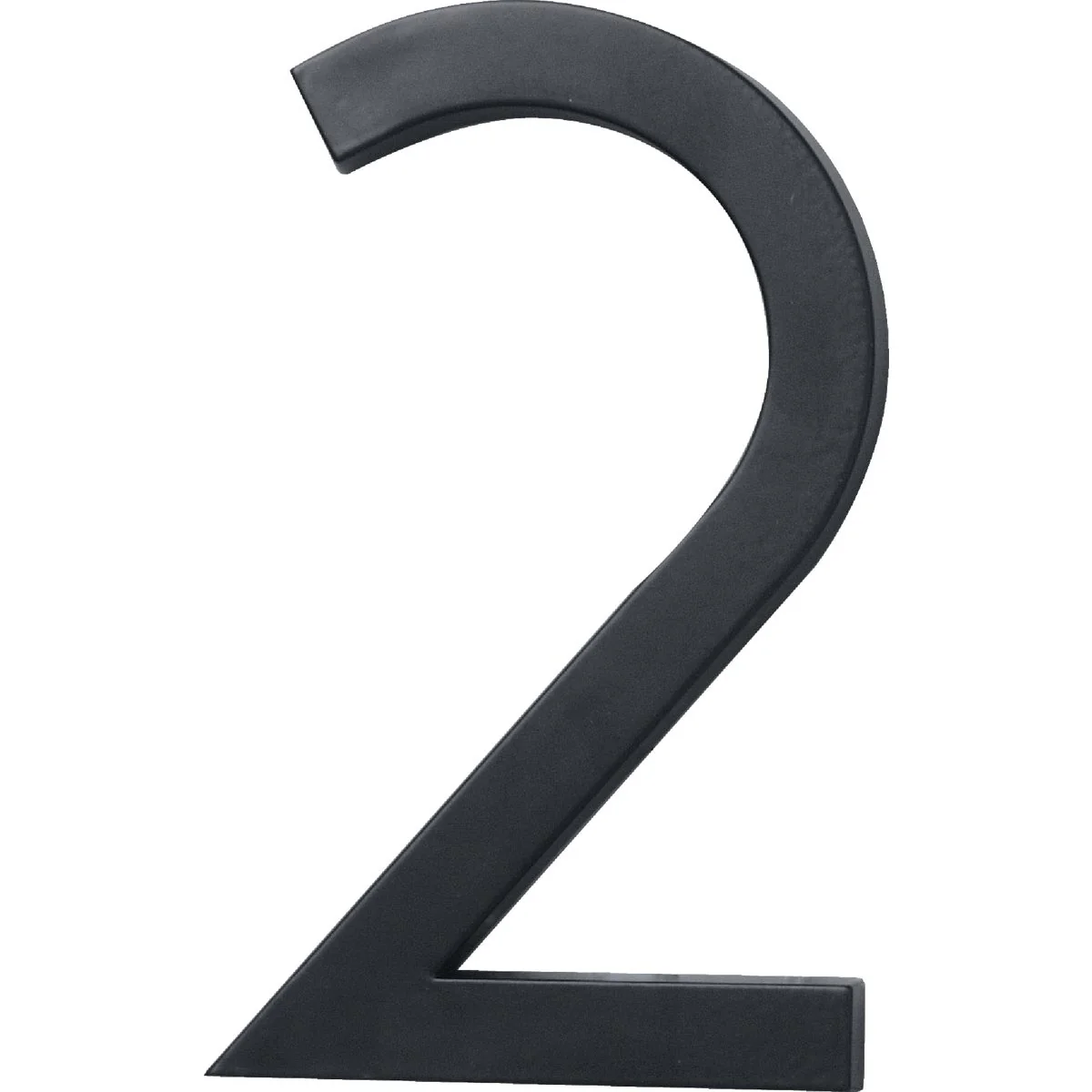 Superior Hy-Ko Architectural Series 6 In. Satin Black House Number Two Certified