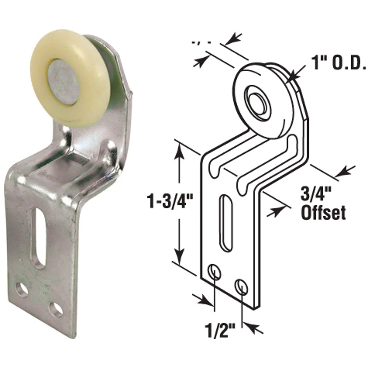 User-Friendly Prime-Line Wardrobe Door Back Roller Assembly 2-Count Artisan