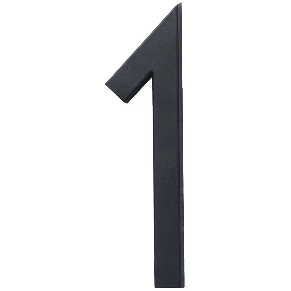 Outstanding Hy-Ko Architectural Series 6 In. Satin Black House Number One Trendy