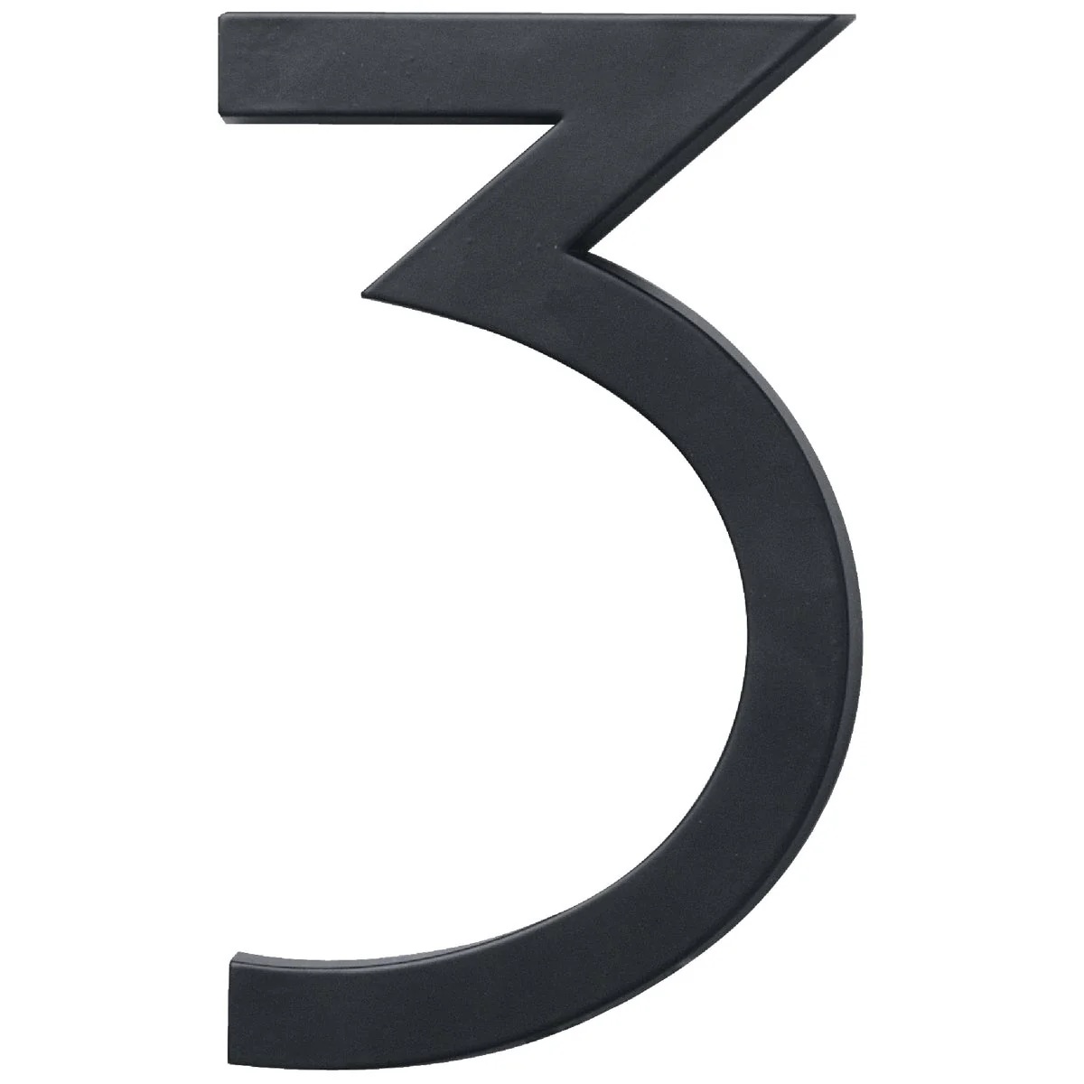 Traditional Hy-Ko Architectural Series 6 In. Satin Black House Number Three Quality