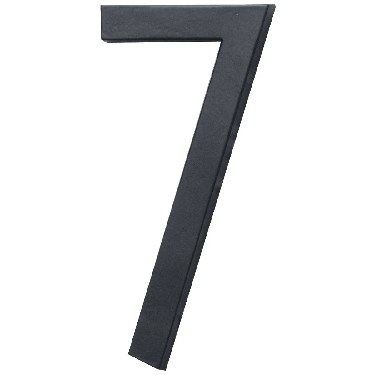 Practical Hy-Ko Architectural Series 6 In. Satin Black House Number Seven Optimized