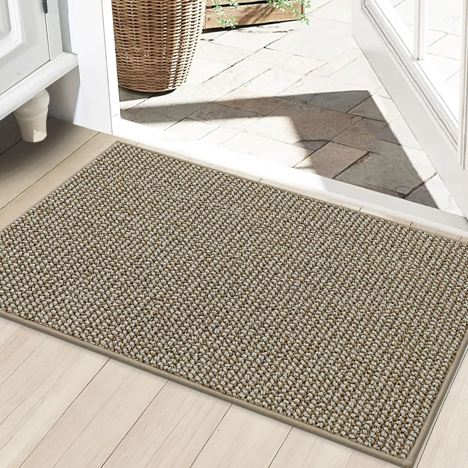 Elegant Beqhause Dirt Trapper Door Mat 24 x 36 Non-Slip Washable Doormats Entrance Mat Dirt Resistant and Absorbent Welcome Mat Healthy