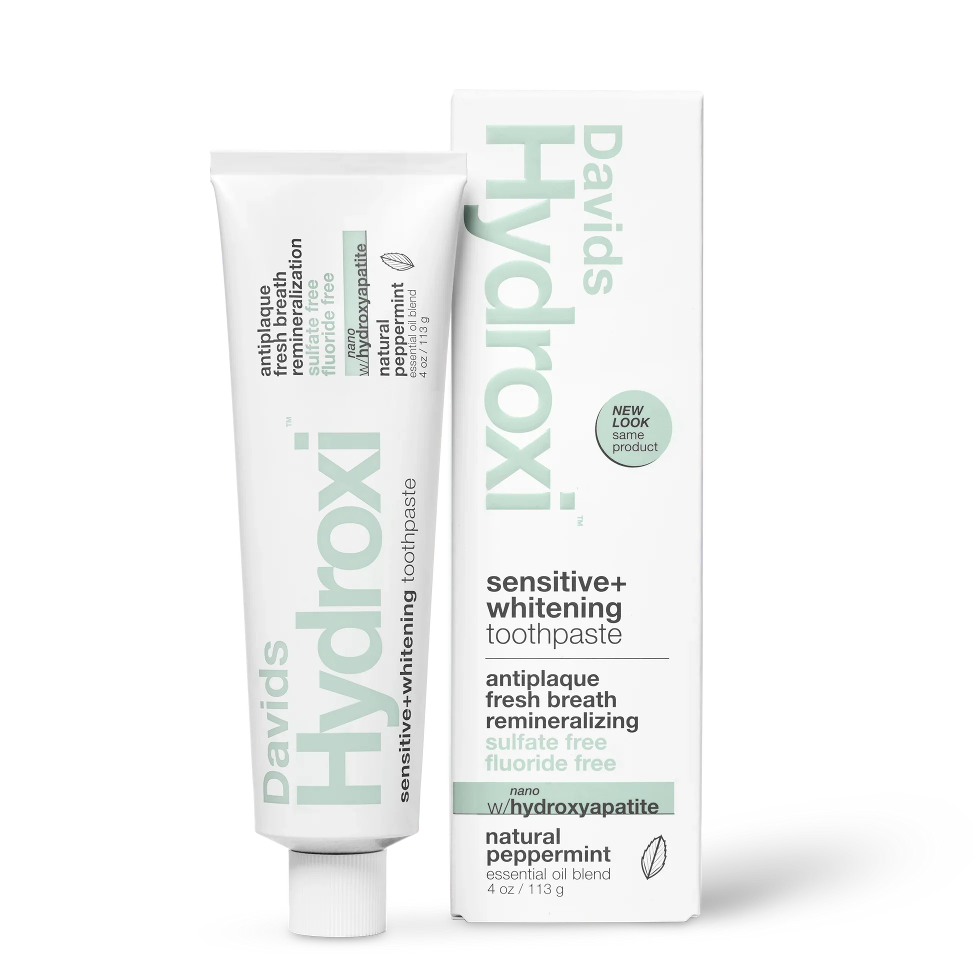Flexible Davids Hydroxi™ Premium Toothpaste - Sensitive Whitening w nano hydroxyapatite Optimized