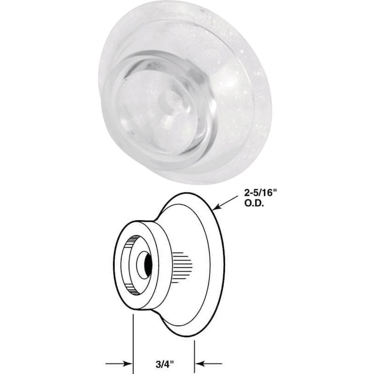 Convenient Prime-Line Wall Door Stop Wall Protector 2 Count Selected