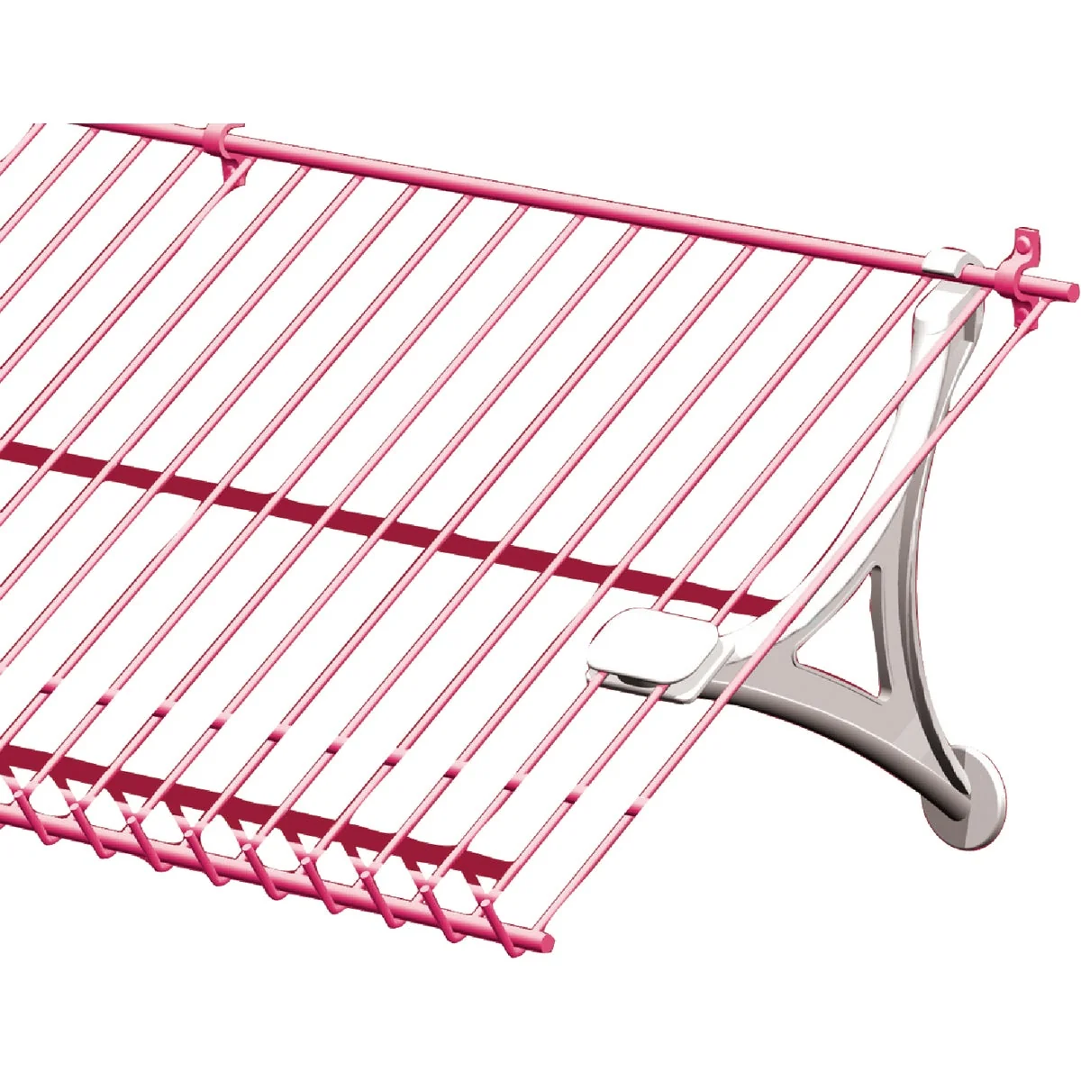 Premium Material Closetmaid White Wire Shelf Shoe Support Bracket Selected