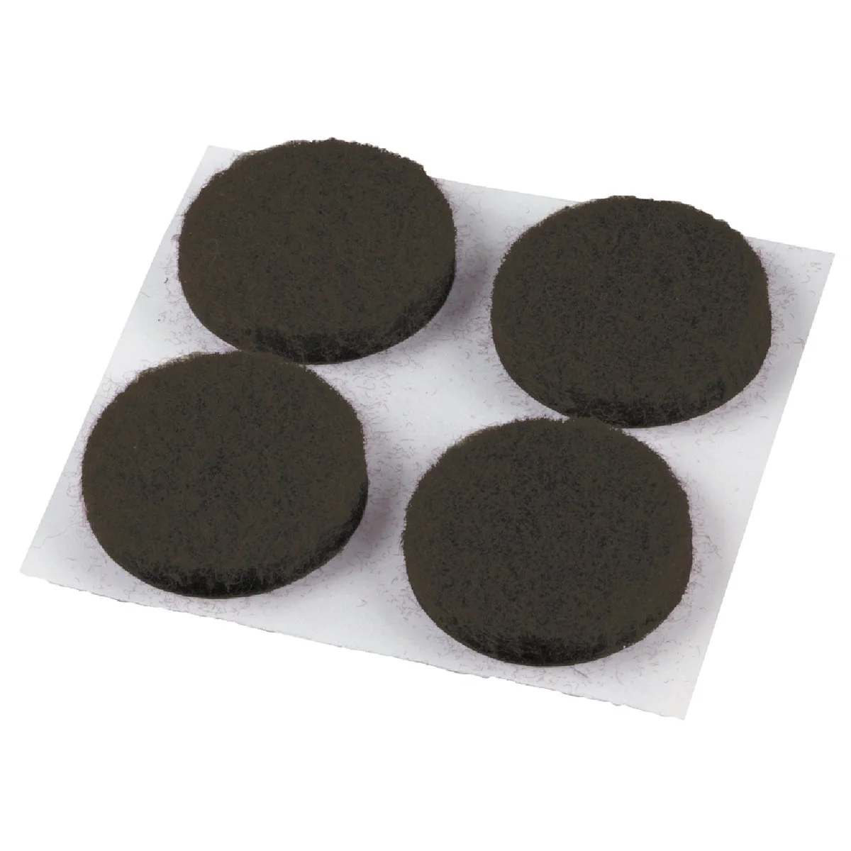 Optimized Do it 3 4 In. Brown Round Felt Pad 12-Count Consistent