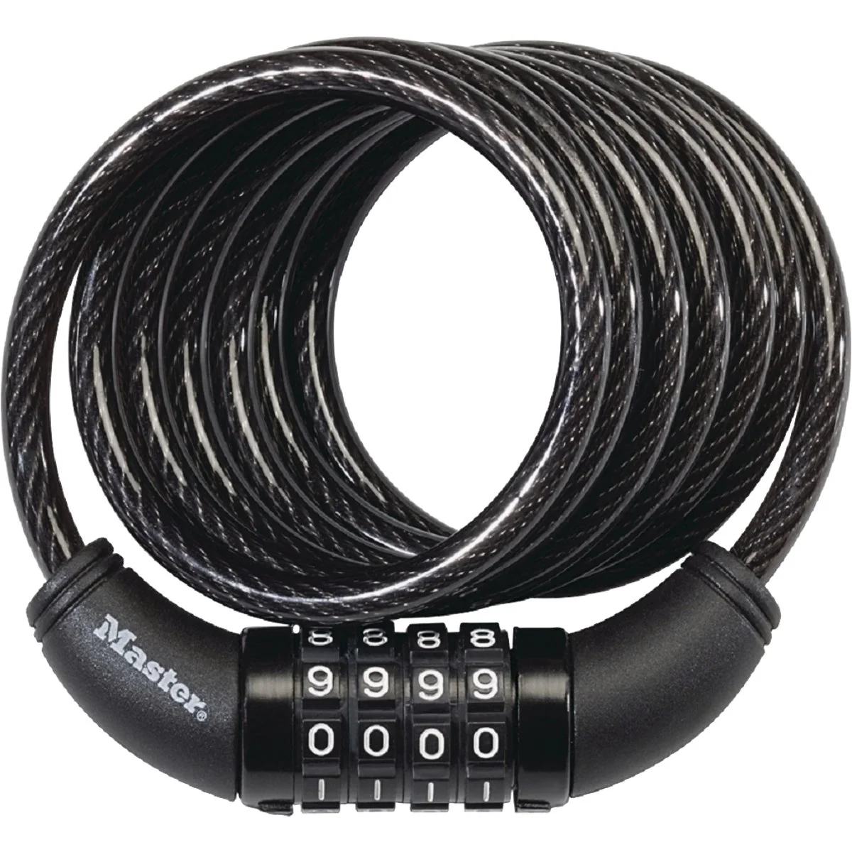 Advanced Master Lock 6 Ft. Cable Combination Bicycle Lock Traditional