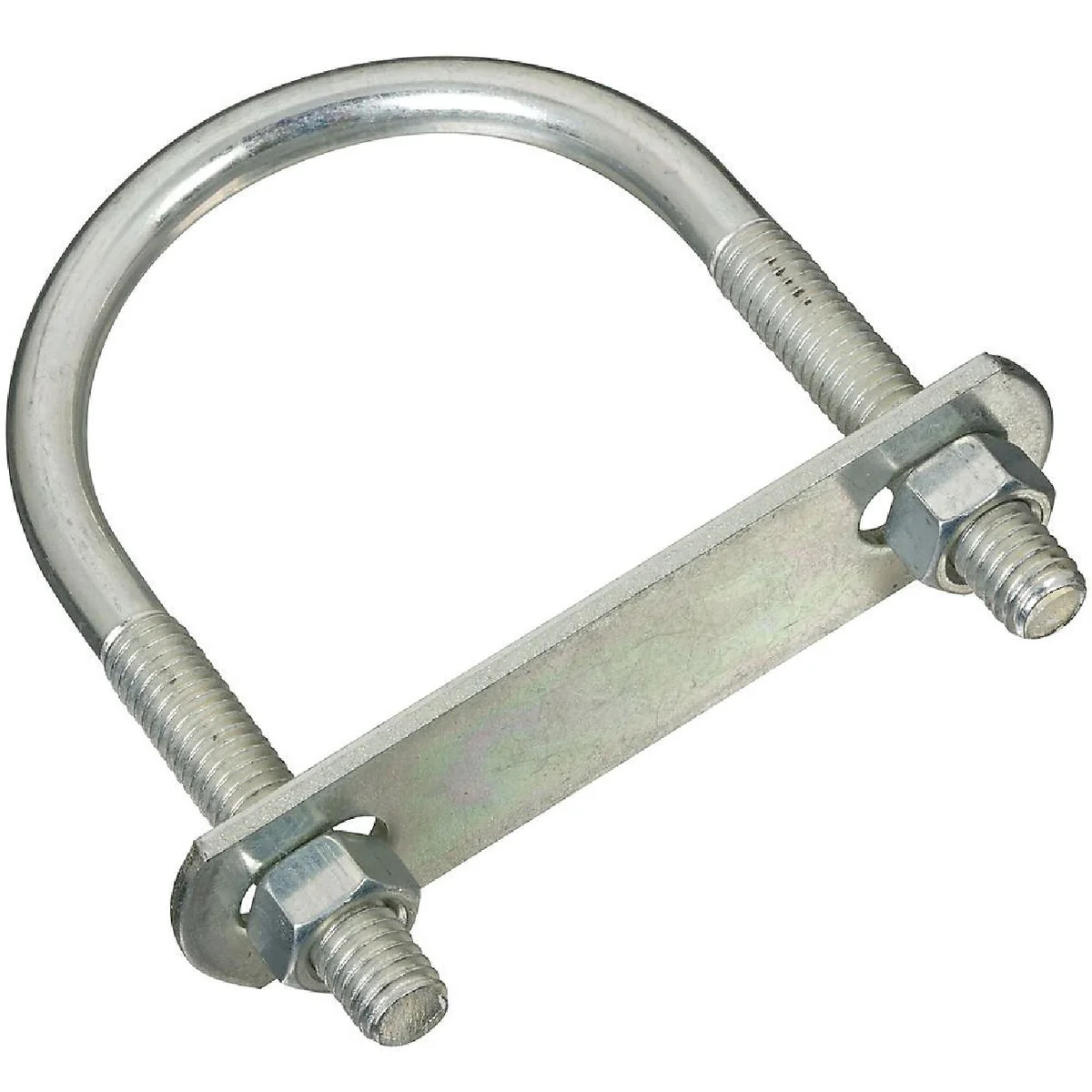 Detailed National 3 8 In. x 2.45 In. x 4 In. Zinc Round U Bolt Classic
