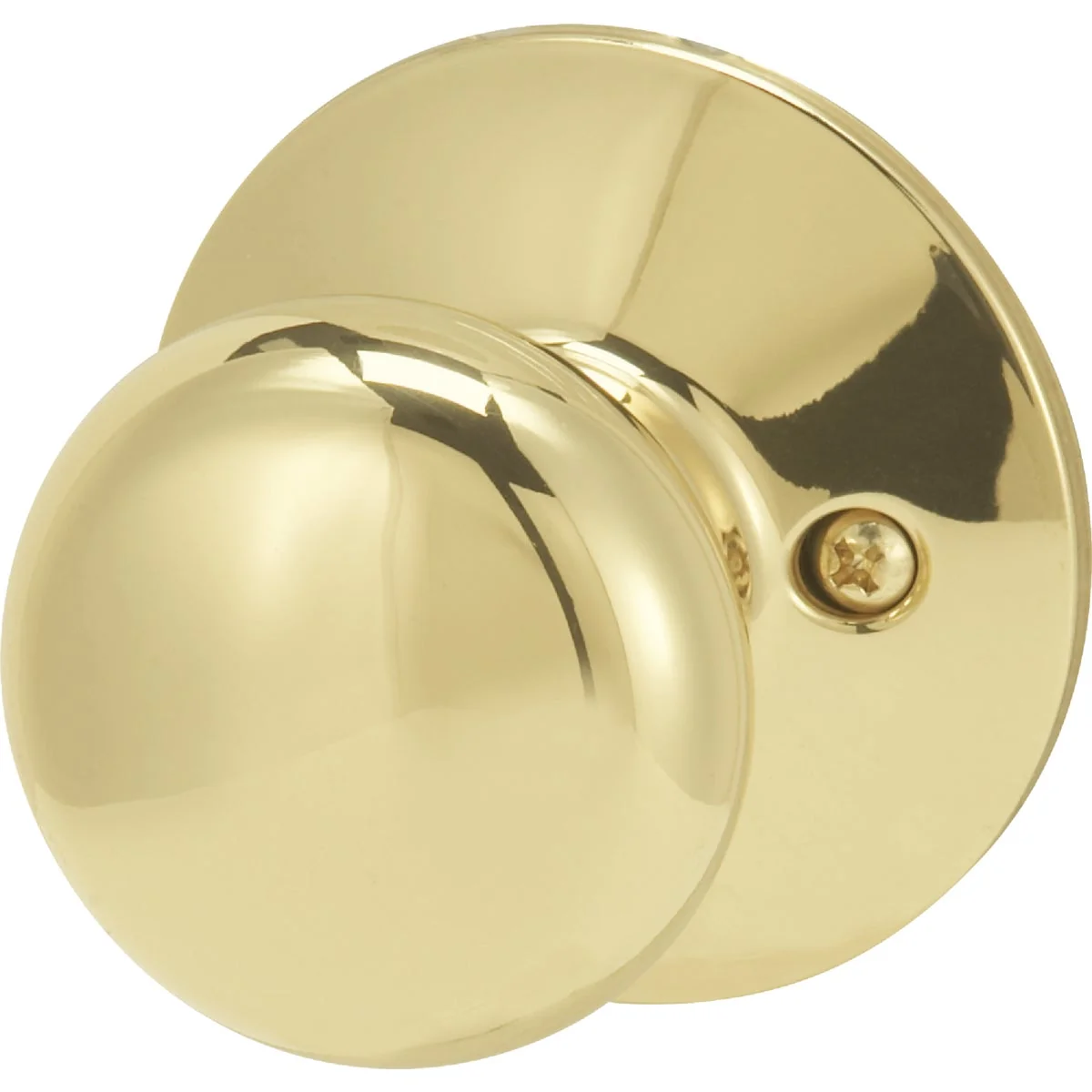 Fashionable Schlage Bright Brass Plymouth Dummy Door Knob Enhanced