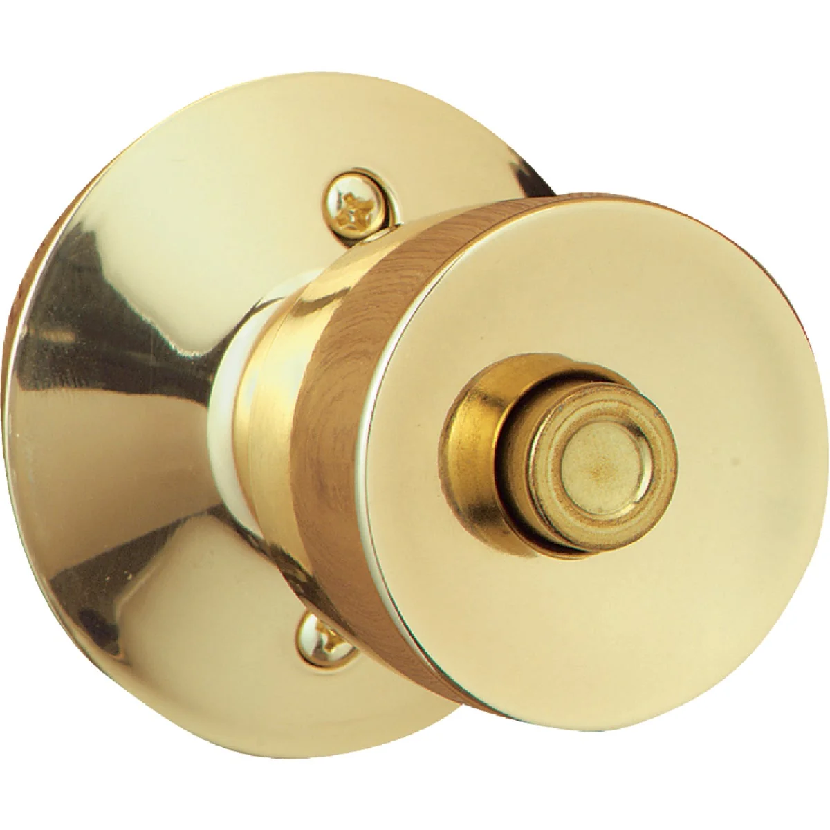 Secure Schlage Bell Bright Brass Bed Bath Door Knob Powerful