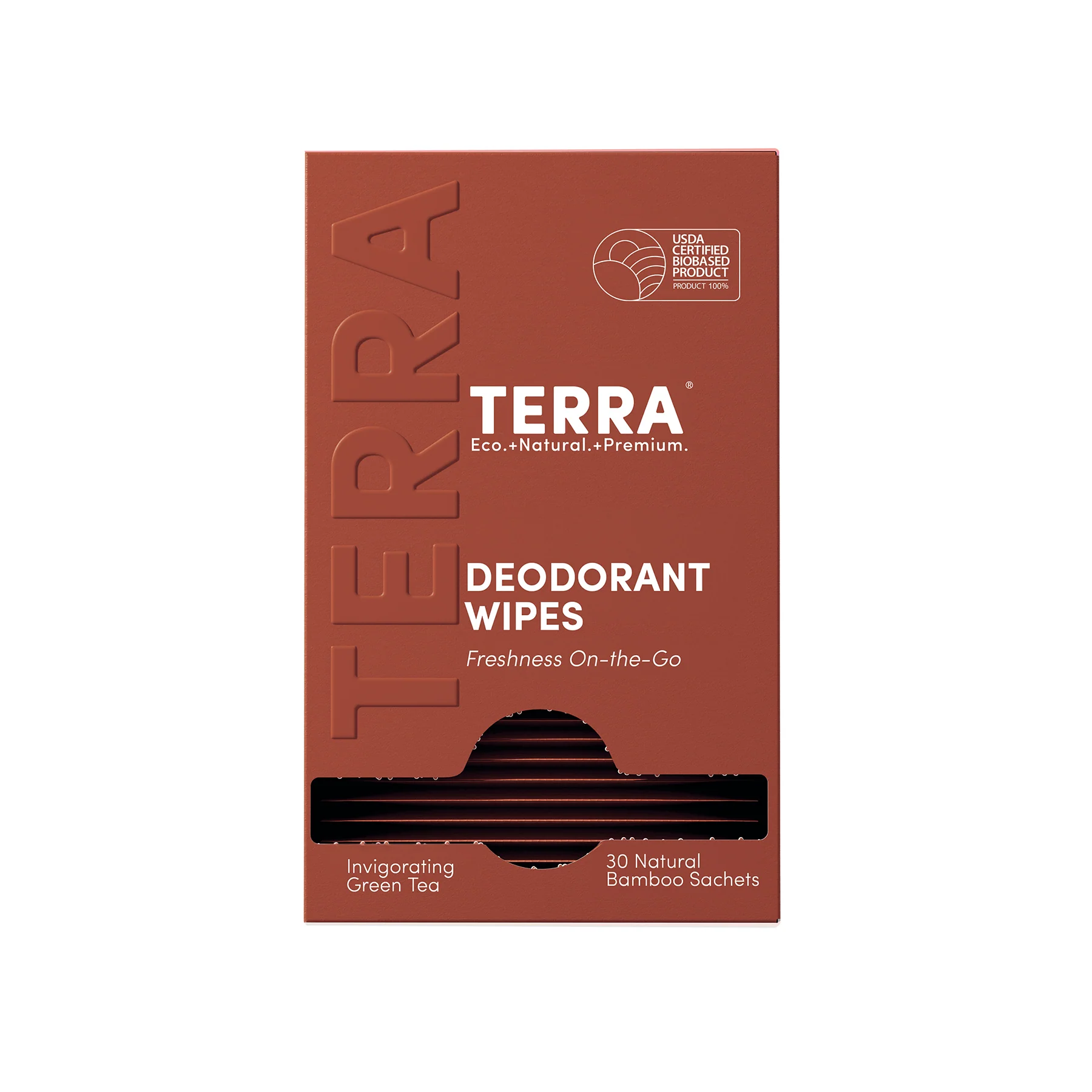 Trendy Terra Deodorant Wipes Convenient Individually Wrapped Exceptional
