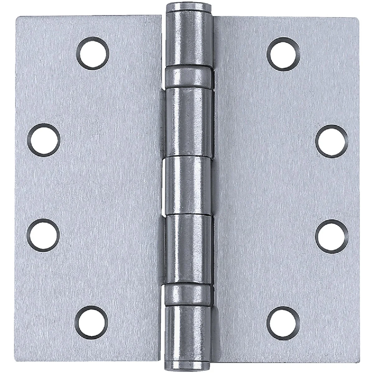 Soft Tell Commercial Stainless Steel 4 In. Square Ball Bearing Hinge with Removable Pin Easy-to-Use