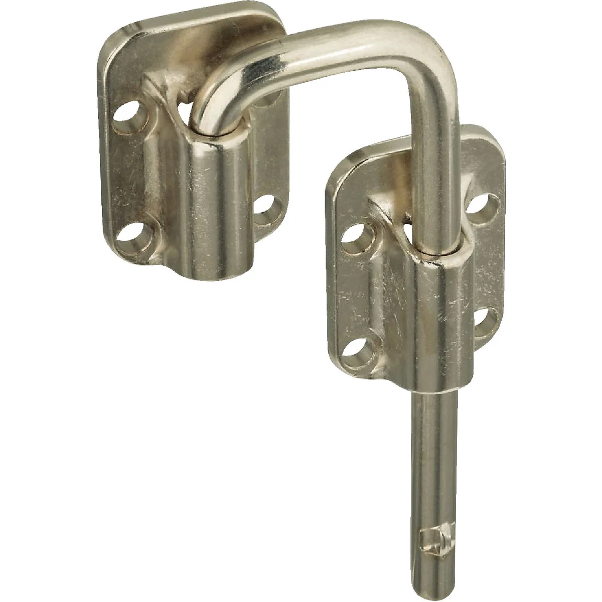 Modern National Door 1-1 2 In. Nickel Slide Bolt Green