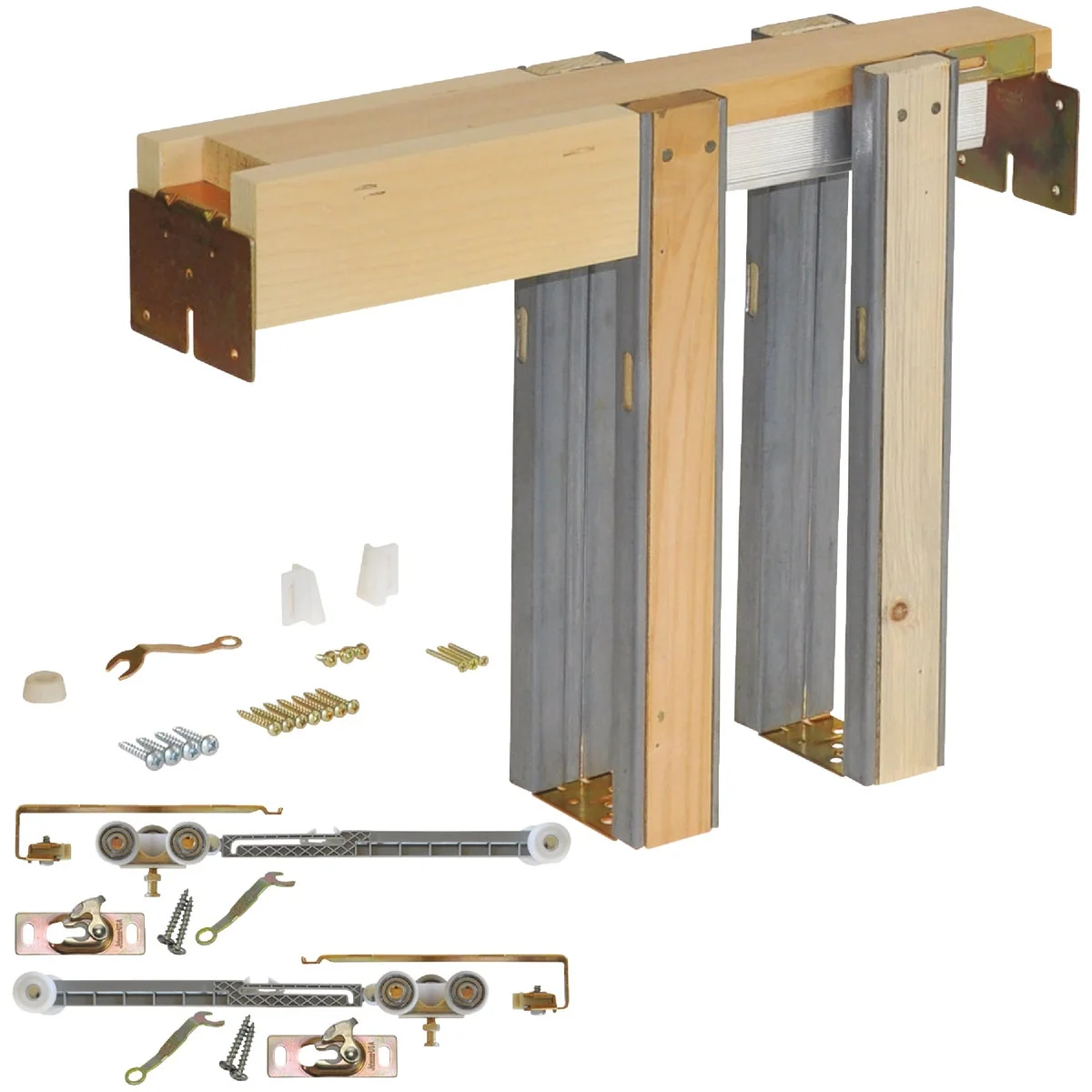 Environmentally Friendly Johnson Hardware Soft Close Pocket Door Frame Hardware Long-Lasting