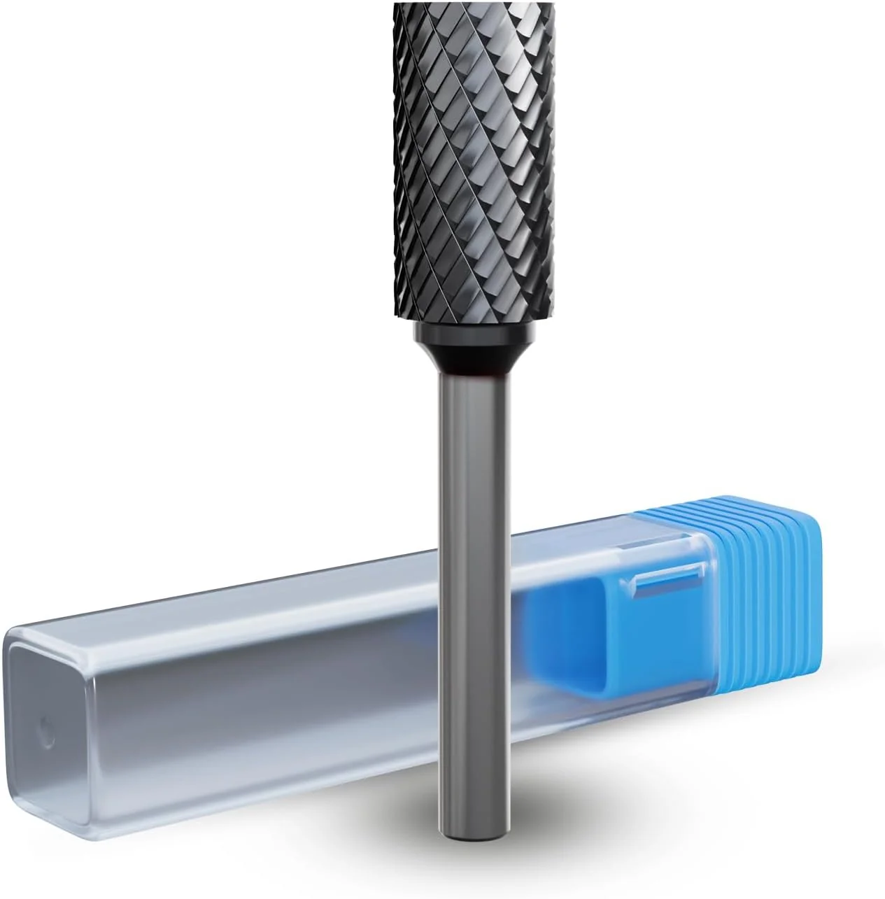 Contemporary Catito Cylinder Die Grinder Bit Cut Carbide Rotary Burr for Steel Wood and Metal Working Engraving polishing and Cleaning Green