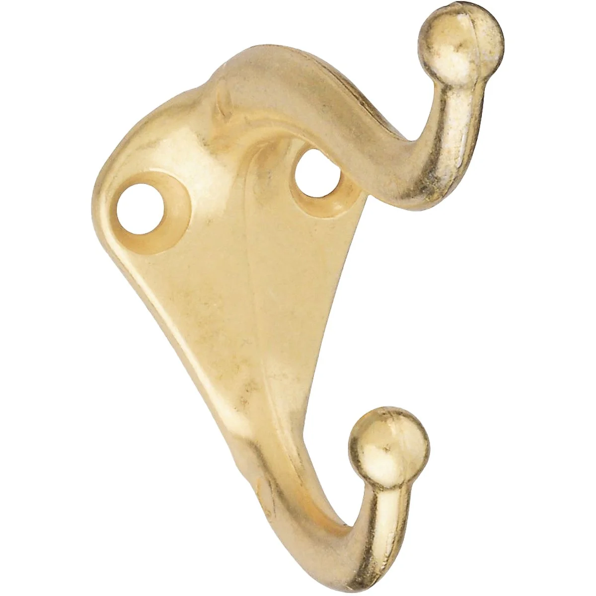 Outstanding National Brass Coat Hat Wardrobe Hook 2 per Card Superior