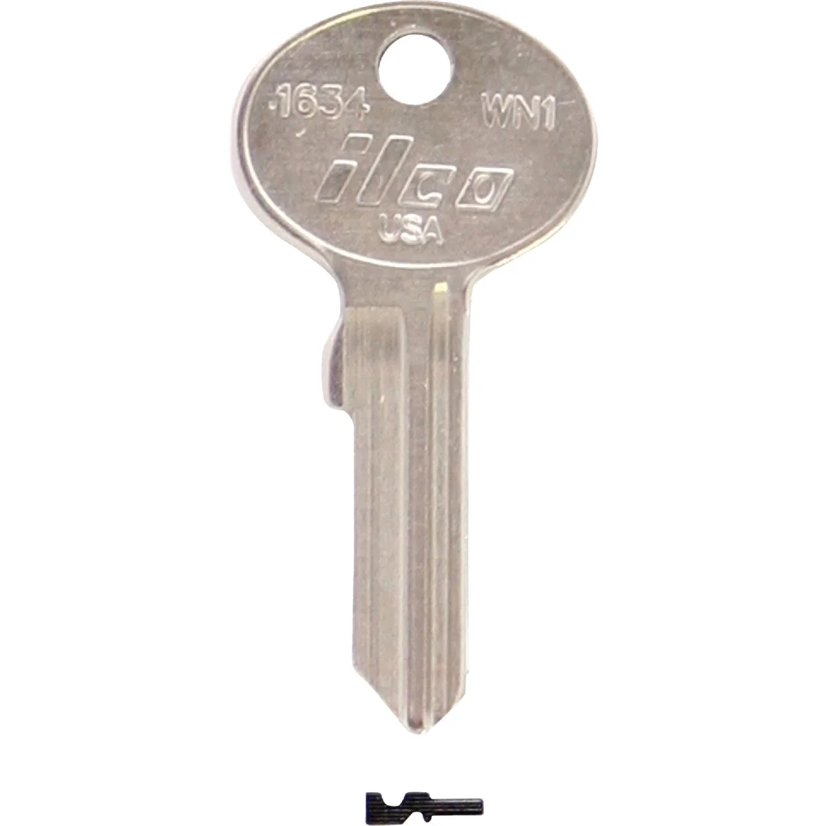 Green ILCO Wind Nickel Plated Mailbox Key 10-Pack Environmentally Friendly
