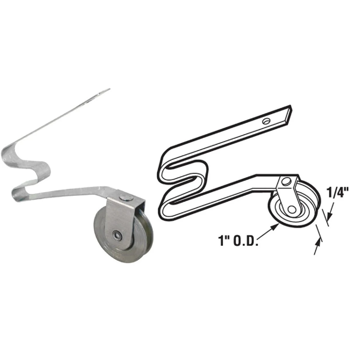 First-Class Prime-Line 1 In. Steel Screen Door Tension Springs with Steel Roller 2-pack Green