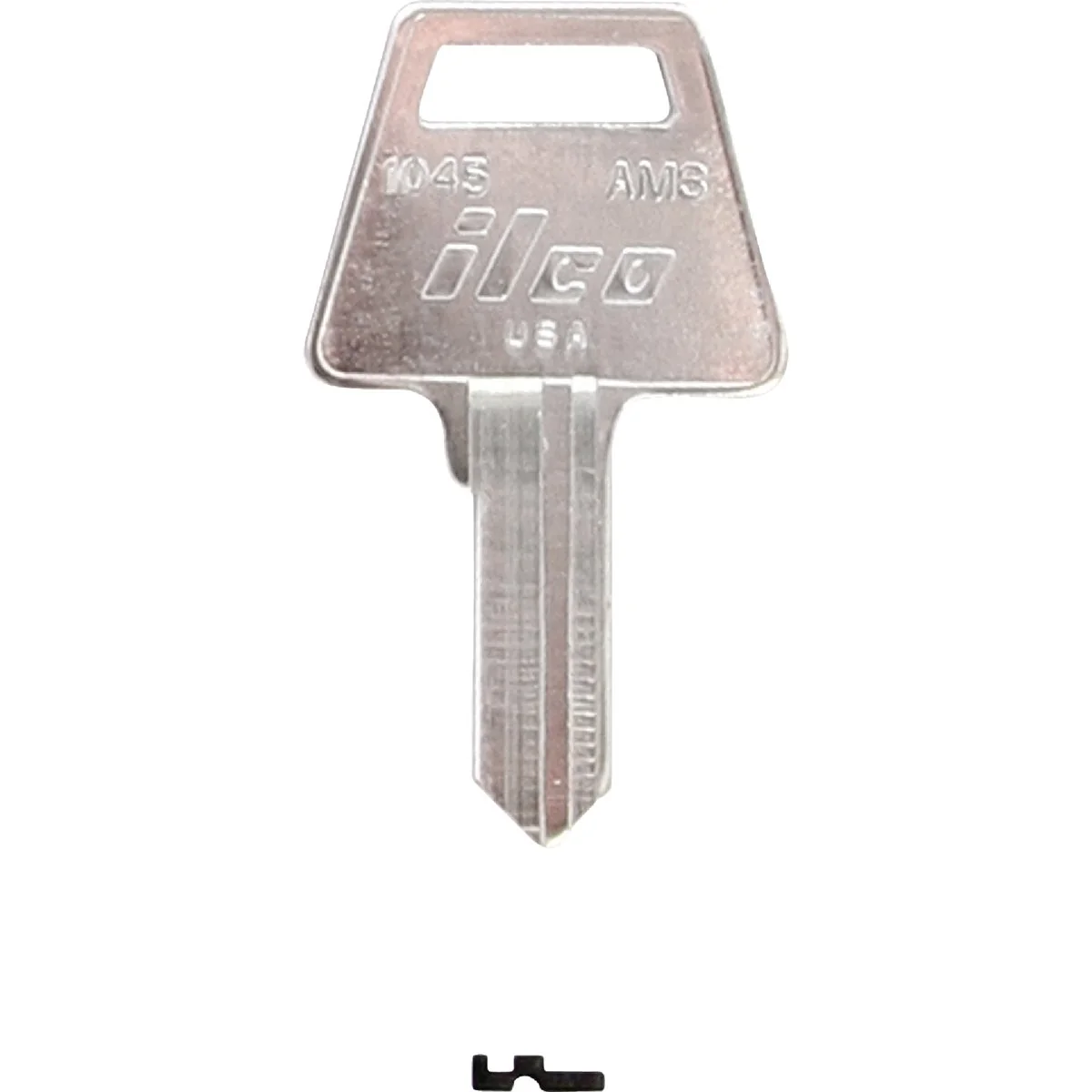 Minimalist ILCO American Nickel Plated House Key AM3 10-Pack Convenient
