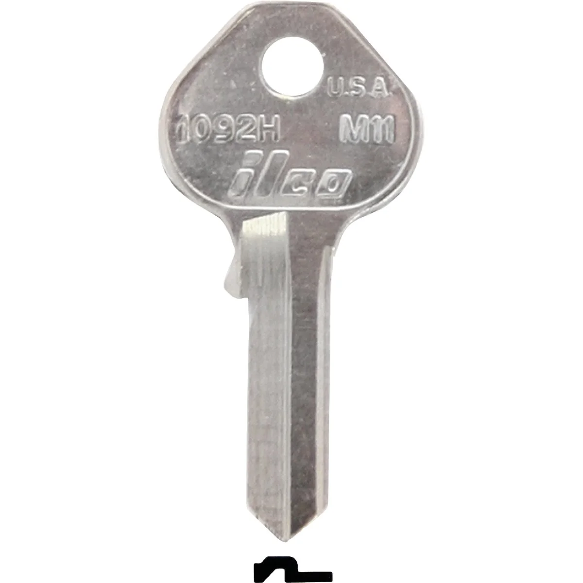 Trusted ILCO Master Nickel Plated Padlock Key M11 10-Pack Reusable