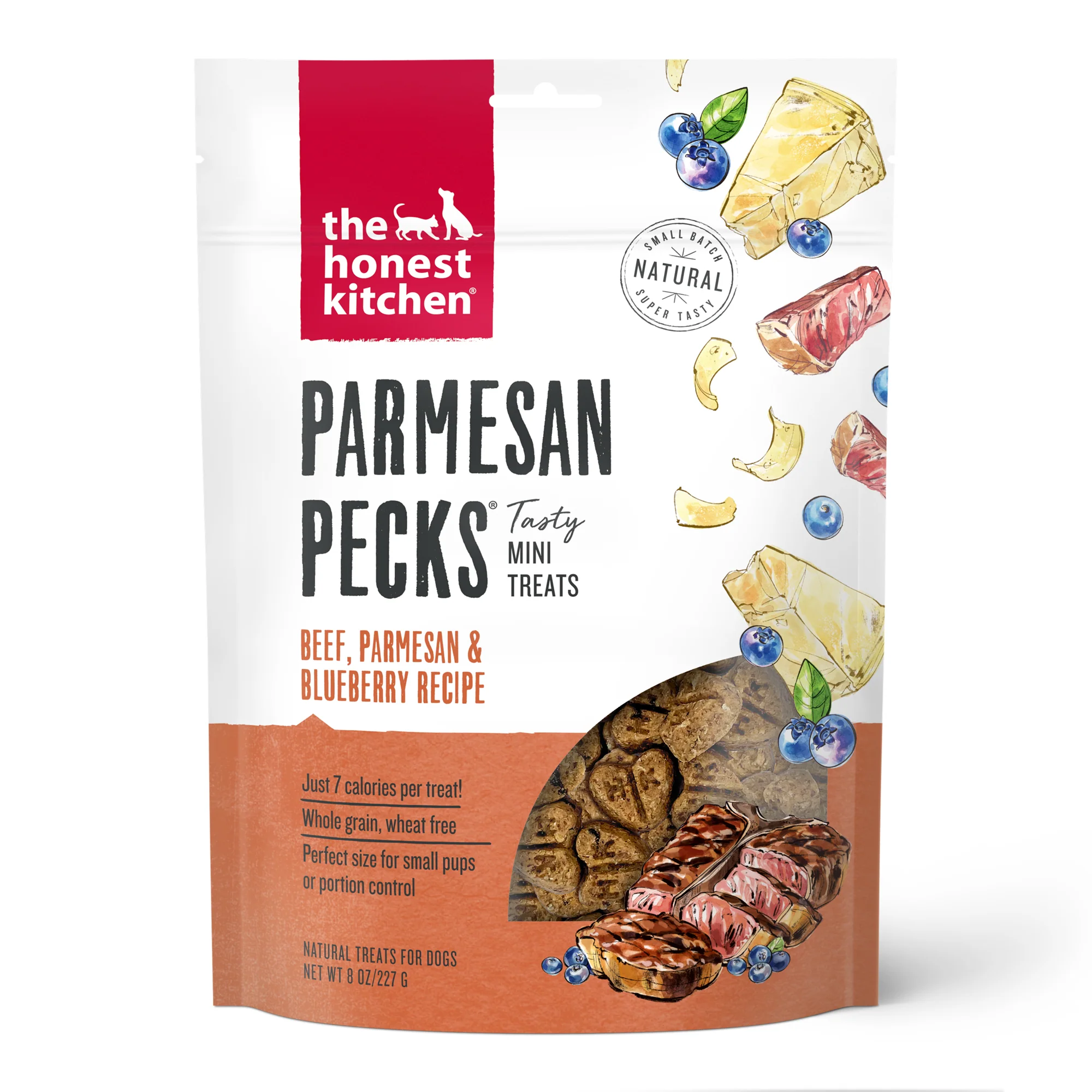 Detailed The Honest Kitchen Dog Treat Parmesan Pecks Beef Blueberry Genuine
