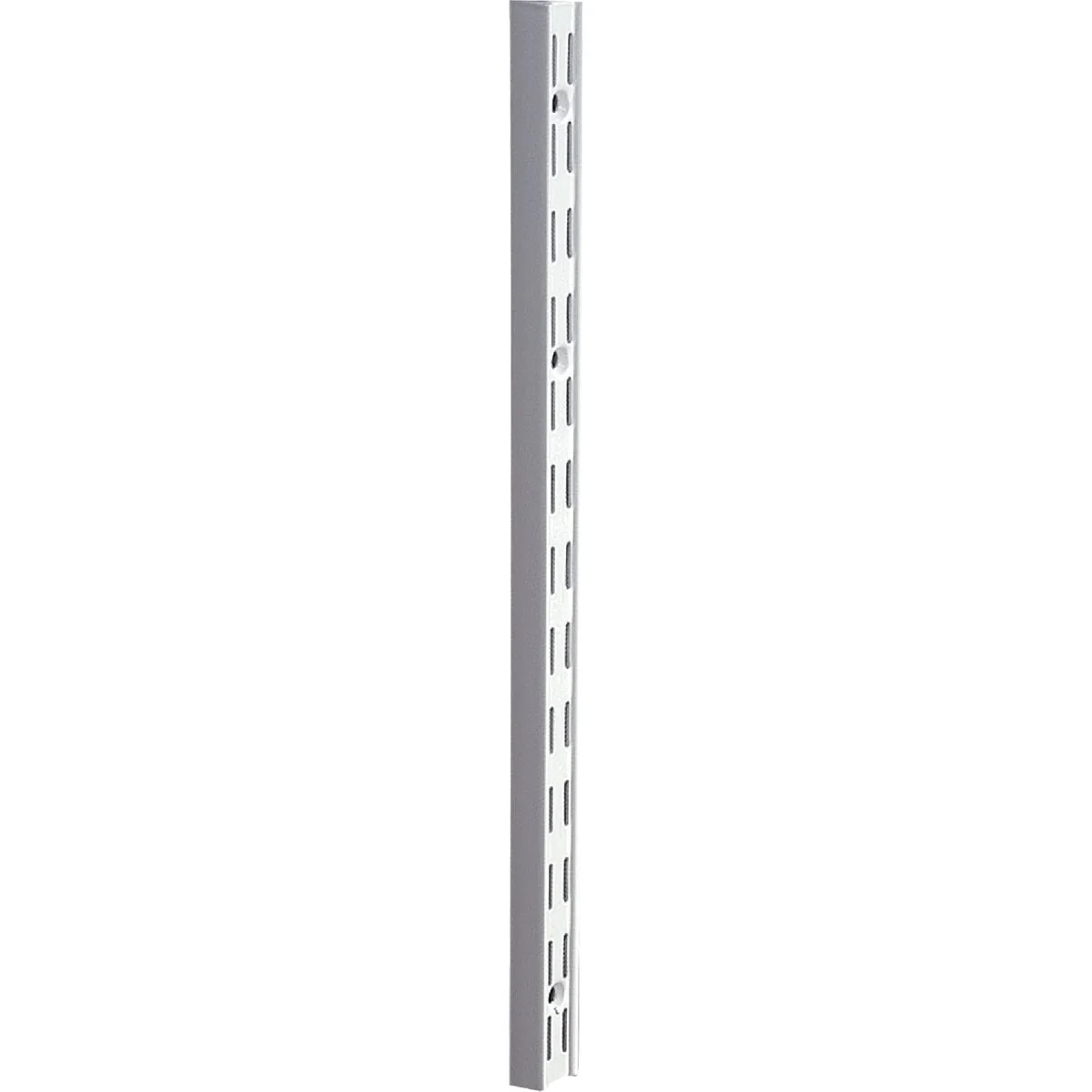 Elegant Knape Vogt 82 Series 63 In. White Steel Heavy-Duty Double-Slot Shelf Standard Natural
