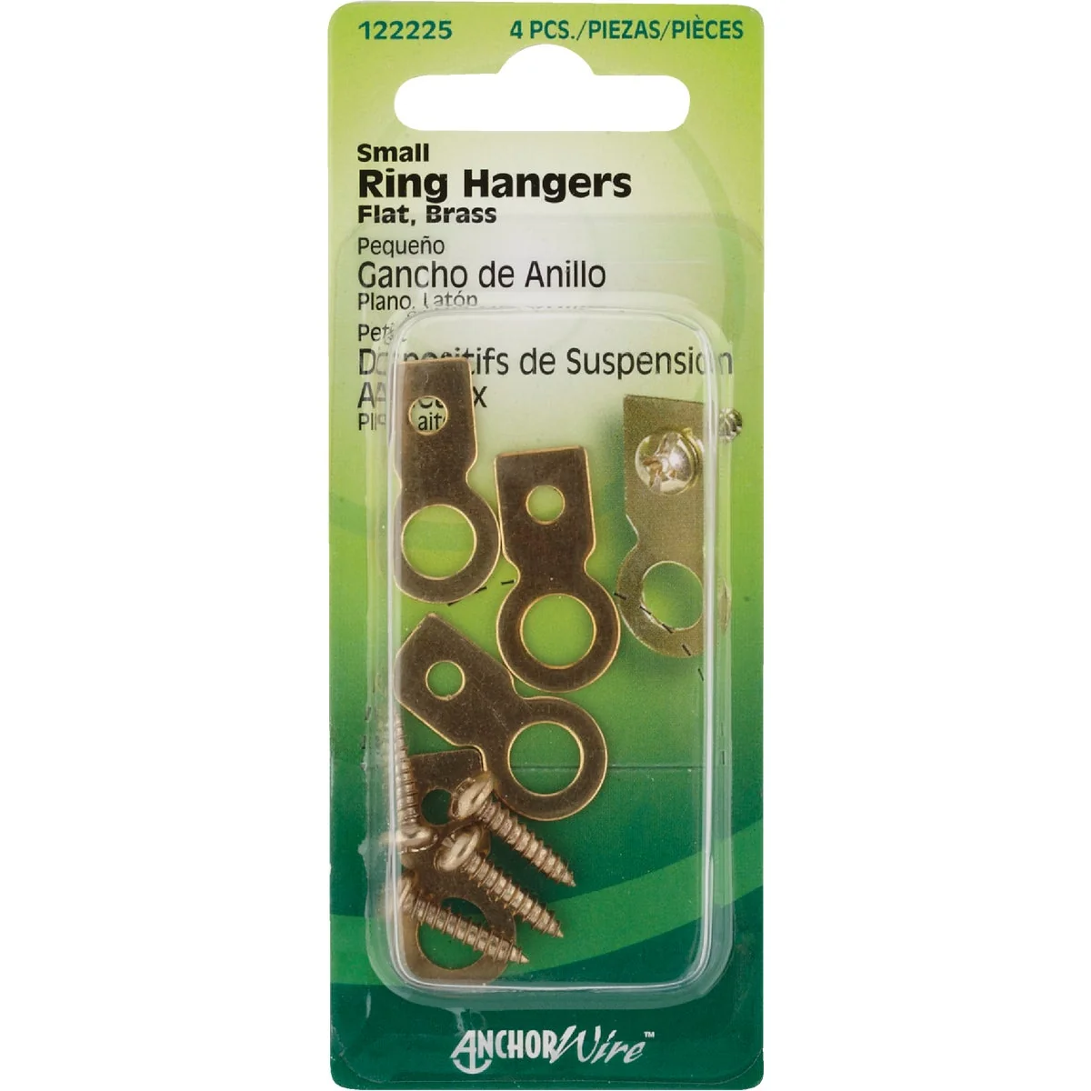 Easy-to-Use Hillman Anchor Wire Small Flat Ring Hangers 4 Count Exclusive