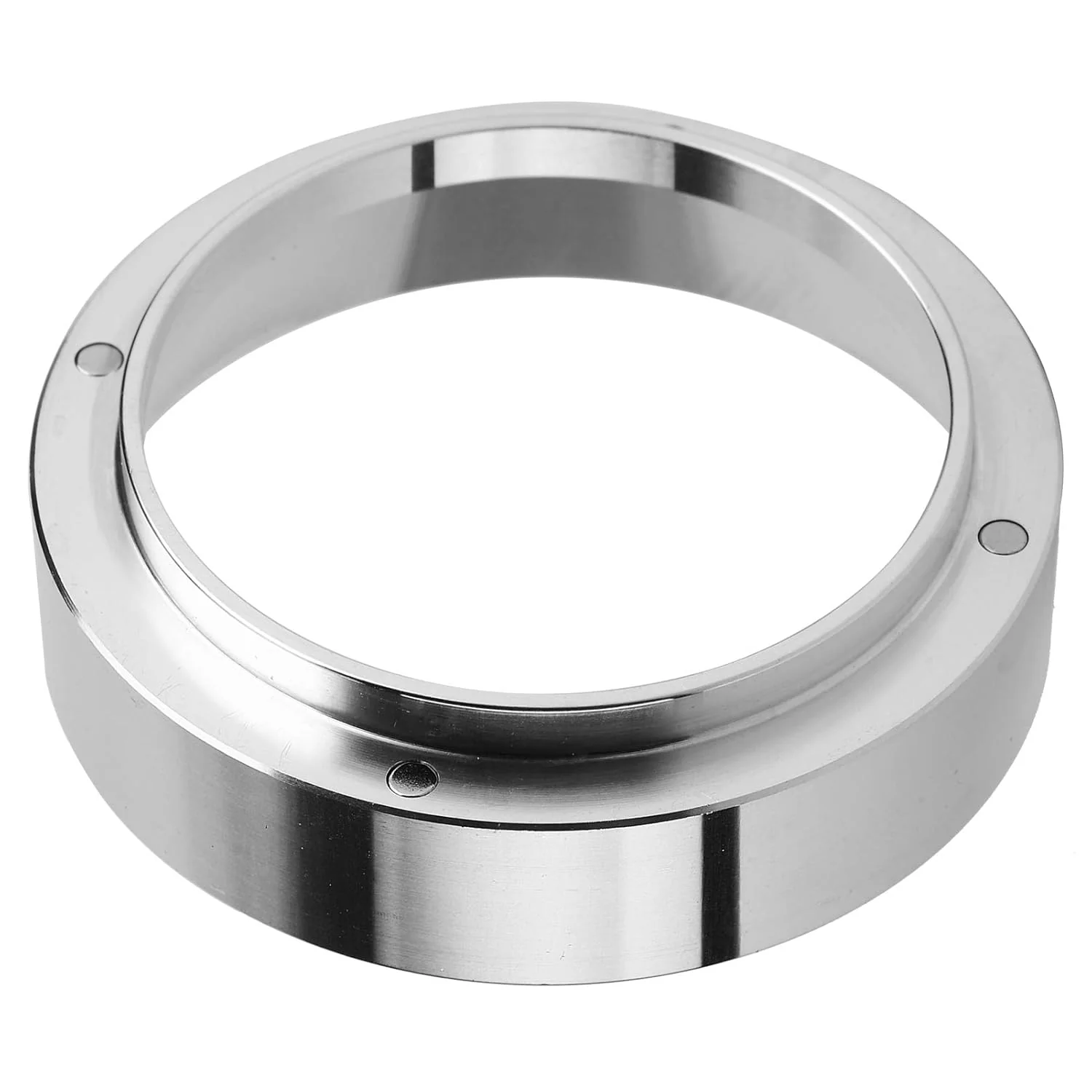Outstanding 51mm Dosing Funnel Zinc Alloy Coffee Dosing Funnel Ring Magnetic Espresso for Coffee Machine Silver Eco-Friendly