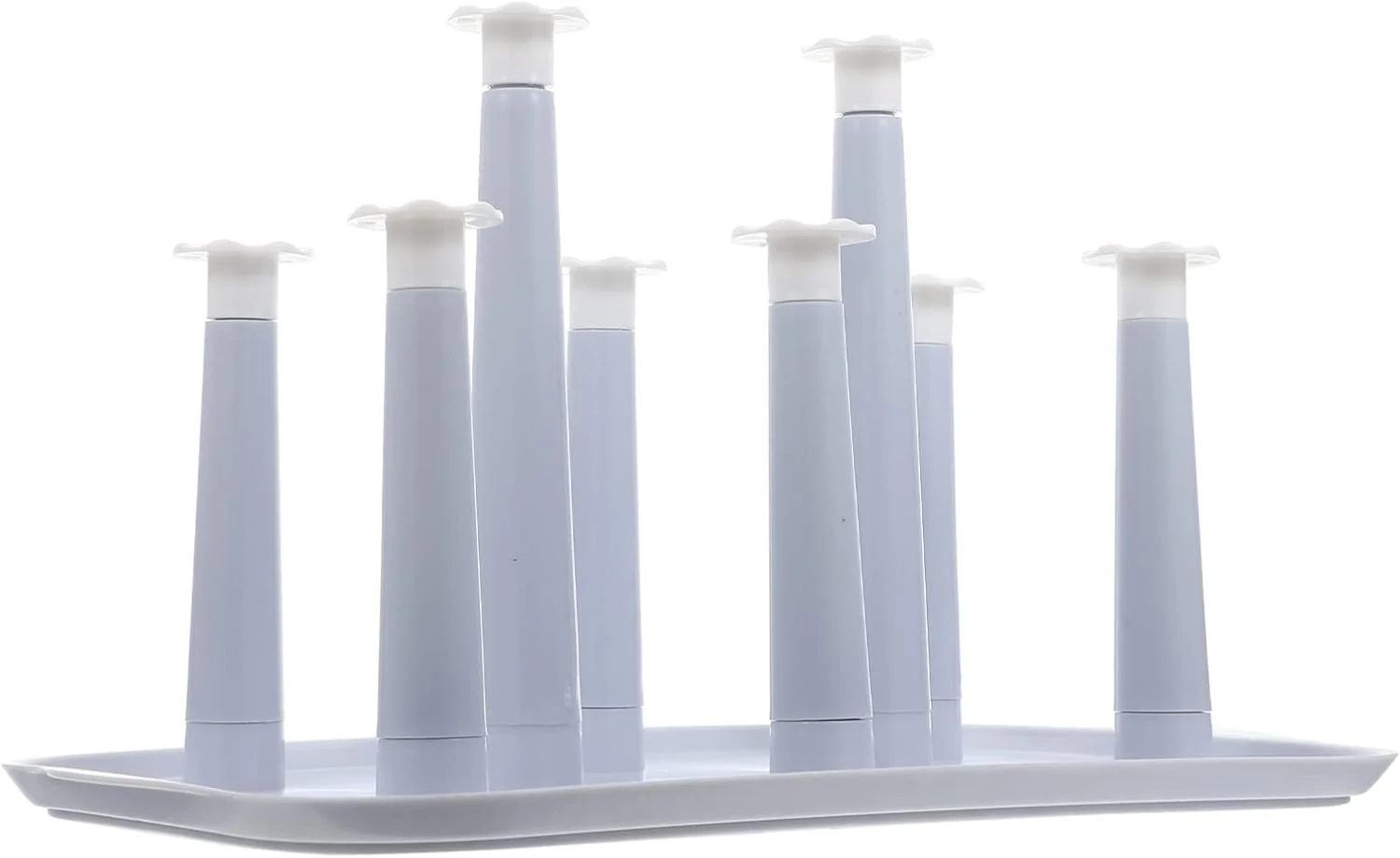 Consistent Hemoton Cup Drying Rack with Draining Design 12.6X7.9X7.1 Inch Space-Saving Household Glasses Holder and Water Bottle Stand for Kitchen Counter Organization Smooth