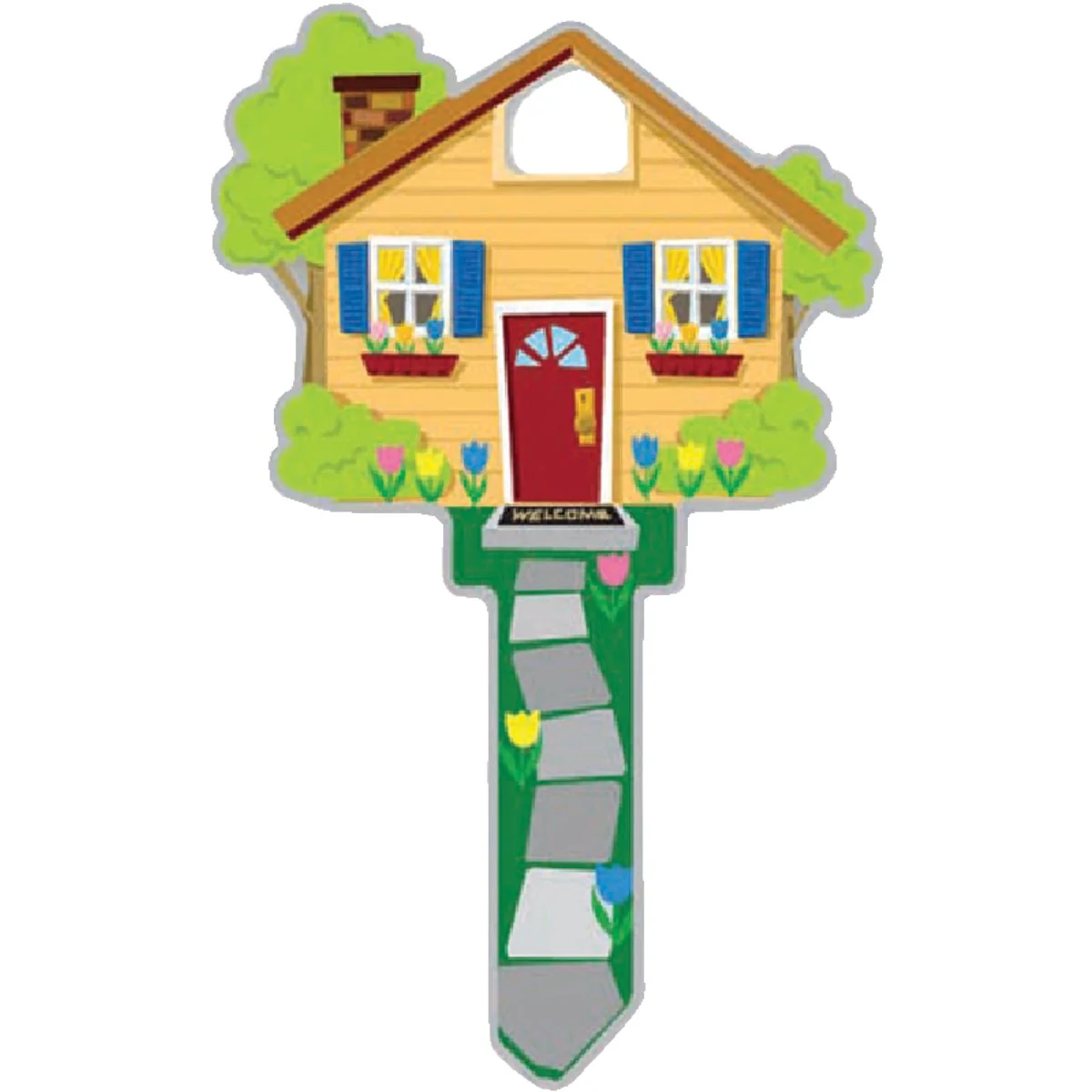 High-Performance Lucky Line House Design Decorative House Key KW11 Flexible