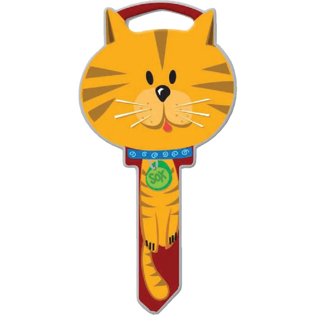 Carefully Designed Lucky Line Cat Design Decorative House Key SC1 Easy-to-Use