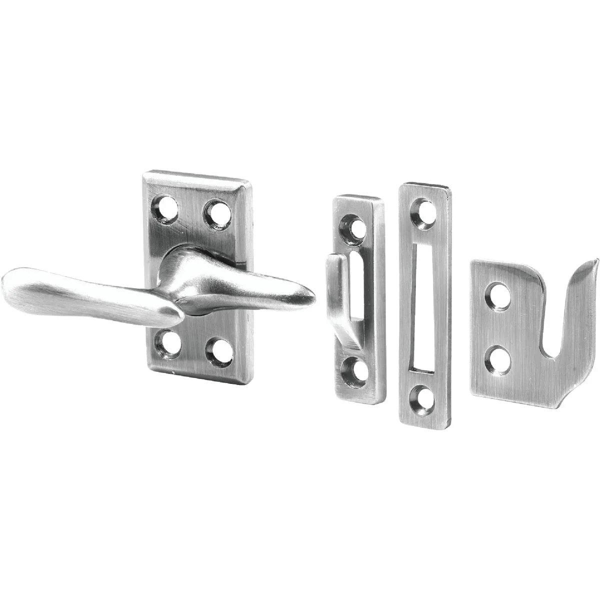 Professional Prime-Line Satin Nickel Casement Window Lock With Keepers Practical