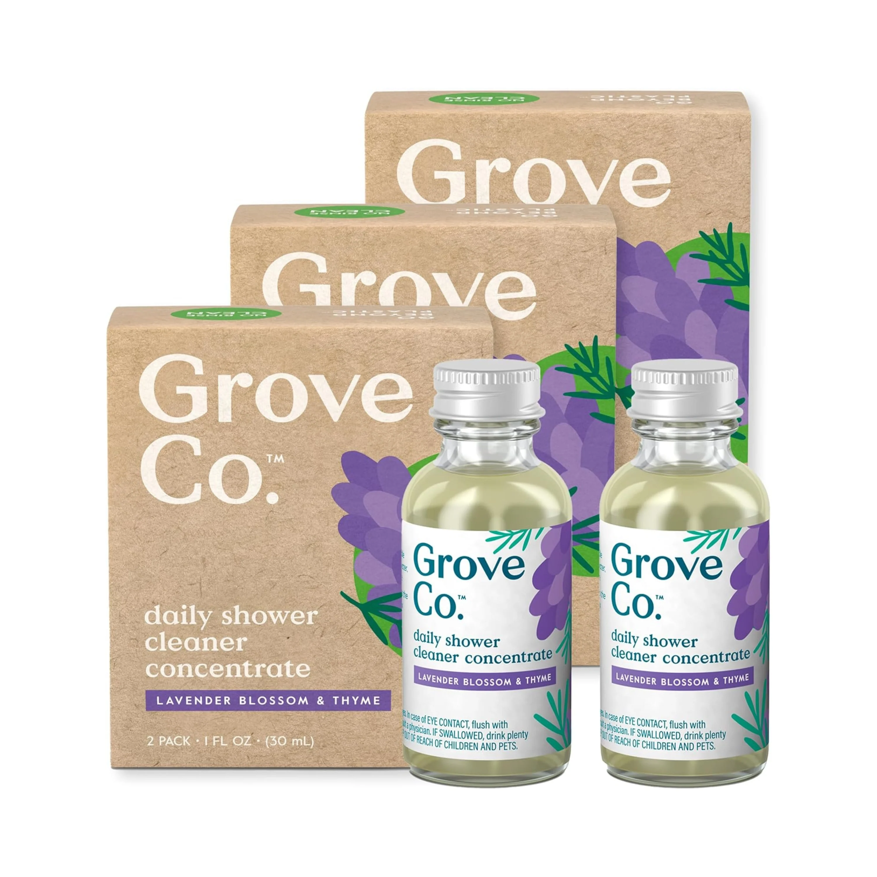 Classic Grove Co. Daily Shower Refill - Lavender Blossom Thyme Consciously created homecare. Detailed