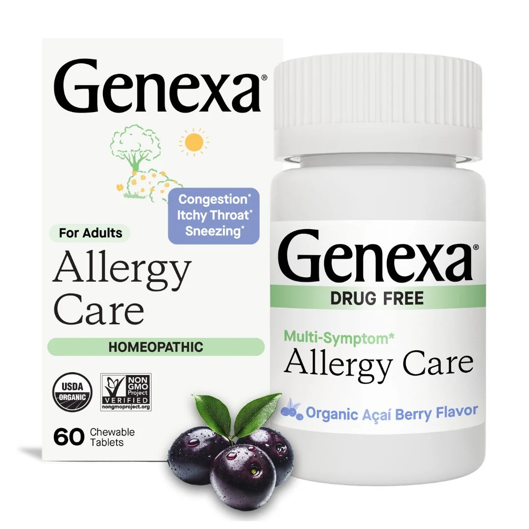 Eco-Friendly GENEXA Adult Allergy Care Chewable Tablets - Non-Drowsy Minimalist