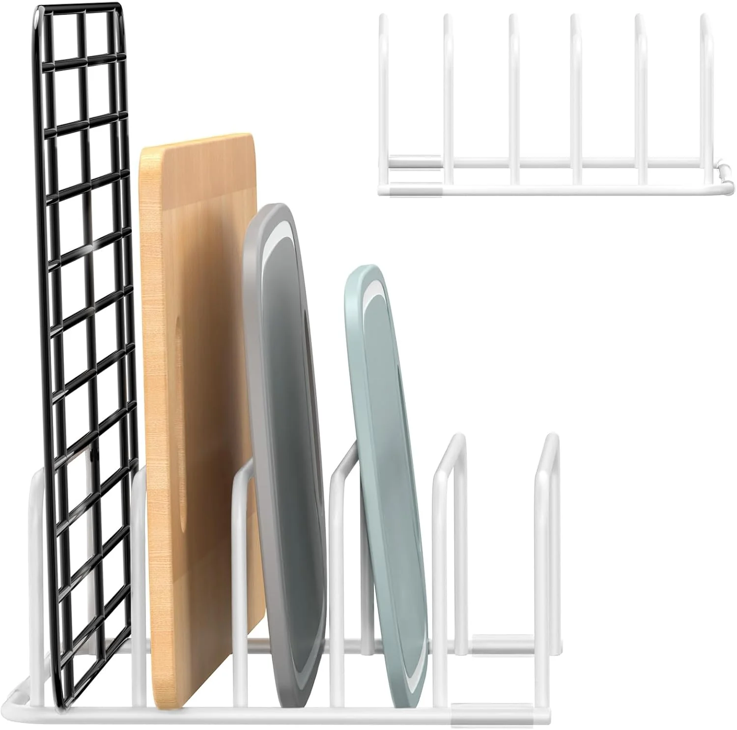 Elegant Cutting Board Organizer 1Pcs Cutting Board Holder Rack Baking Cookie Pan Sheets Cooling Small Racks Storage Stand for Kitchen Cabinet Countertop Consistent