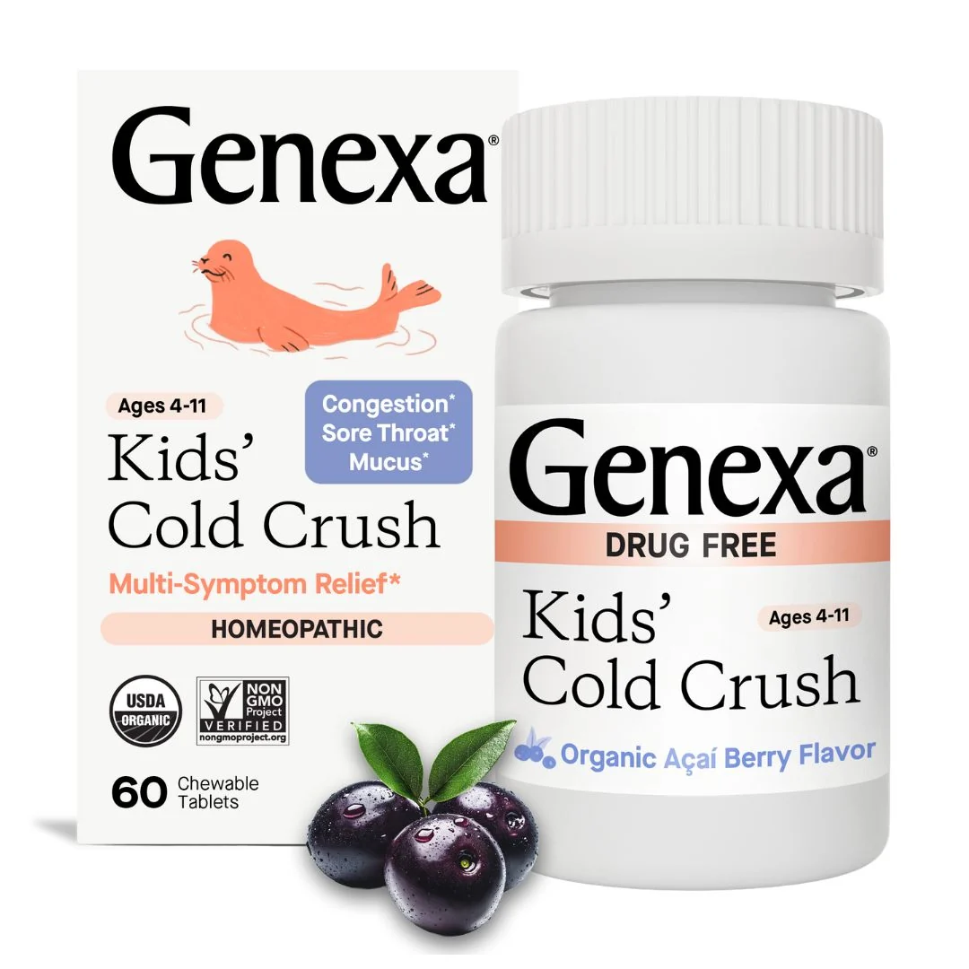 Secure GENEXA Kids' Cold Crush Chewable Tablets - Non-drowsy High-Performance