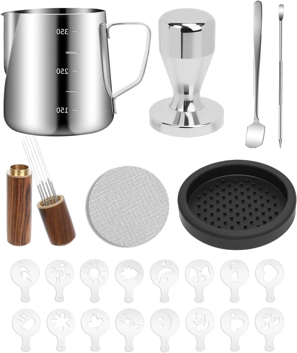 Comfortable 53mm Espresso Kit 350ml Espresso Milk Frothing Pitcher Top-Quality