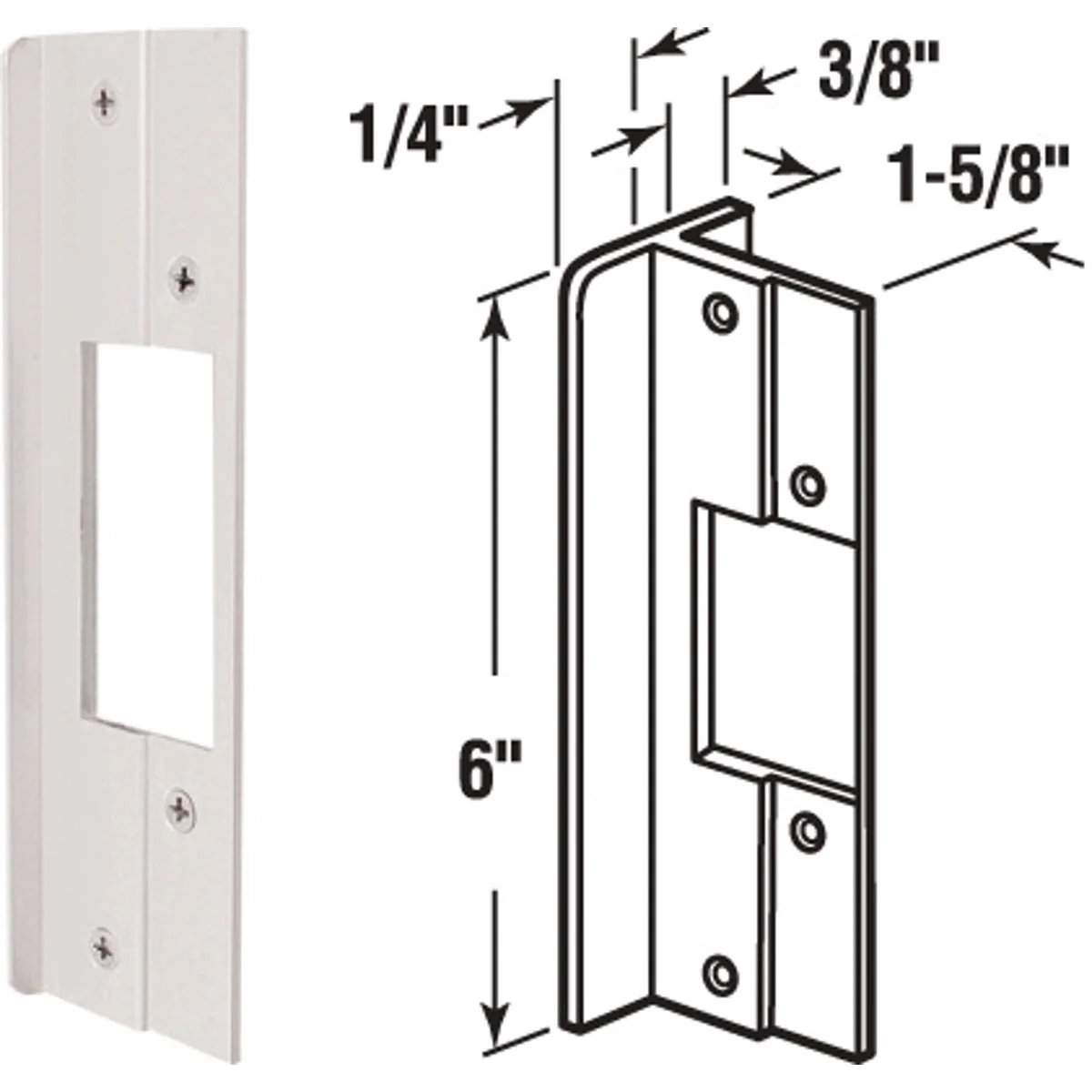 Selected Defender Security 6 In. Aluminum Latch Guard Next-Generation