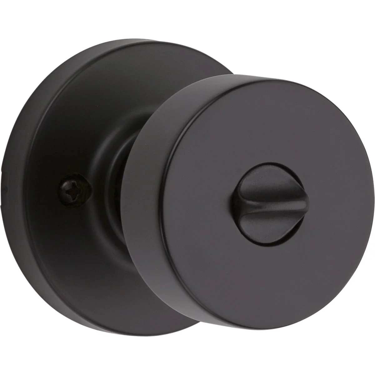User-Friendly Kwikset Pismo Contemporary Matte Black Privacy Knob
