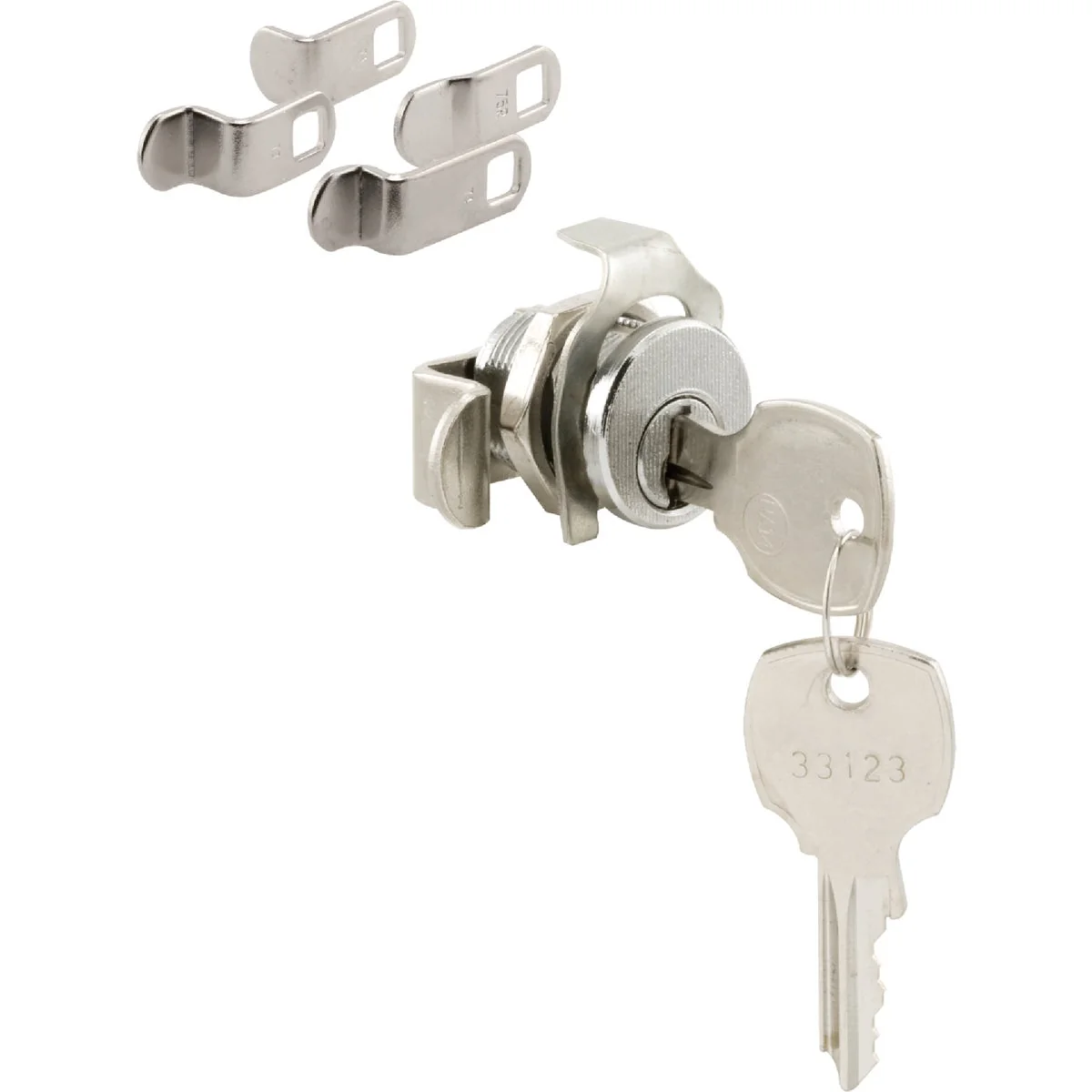 Efficient Defender Security Satin Nickel Threaded Spring Clip Mailbox Lock Lightweight