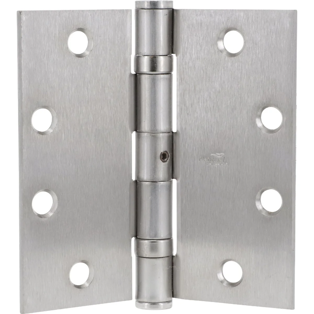 Stylish National Satin Chrome Ball-Bearing Hinges Top-Quality