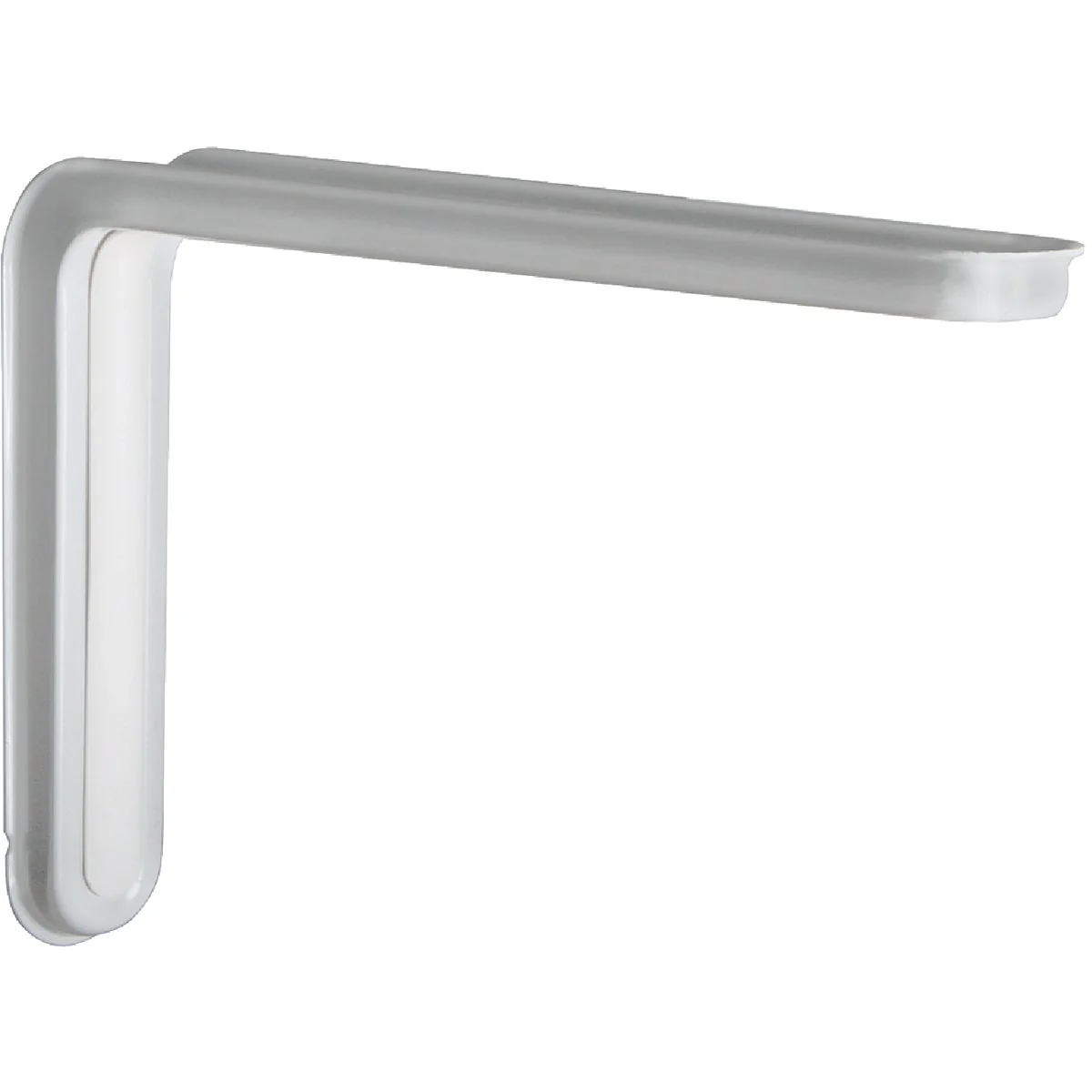 Specialty Knape Vogt Slim-Line 10 In. D. x 6.5 In. H. White Steel L Bracket Solid
