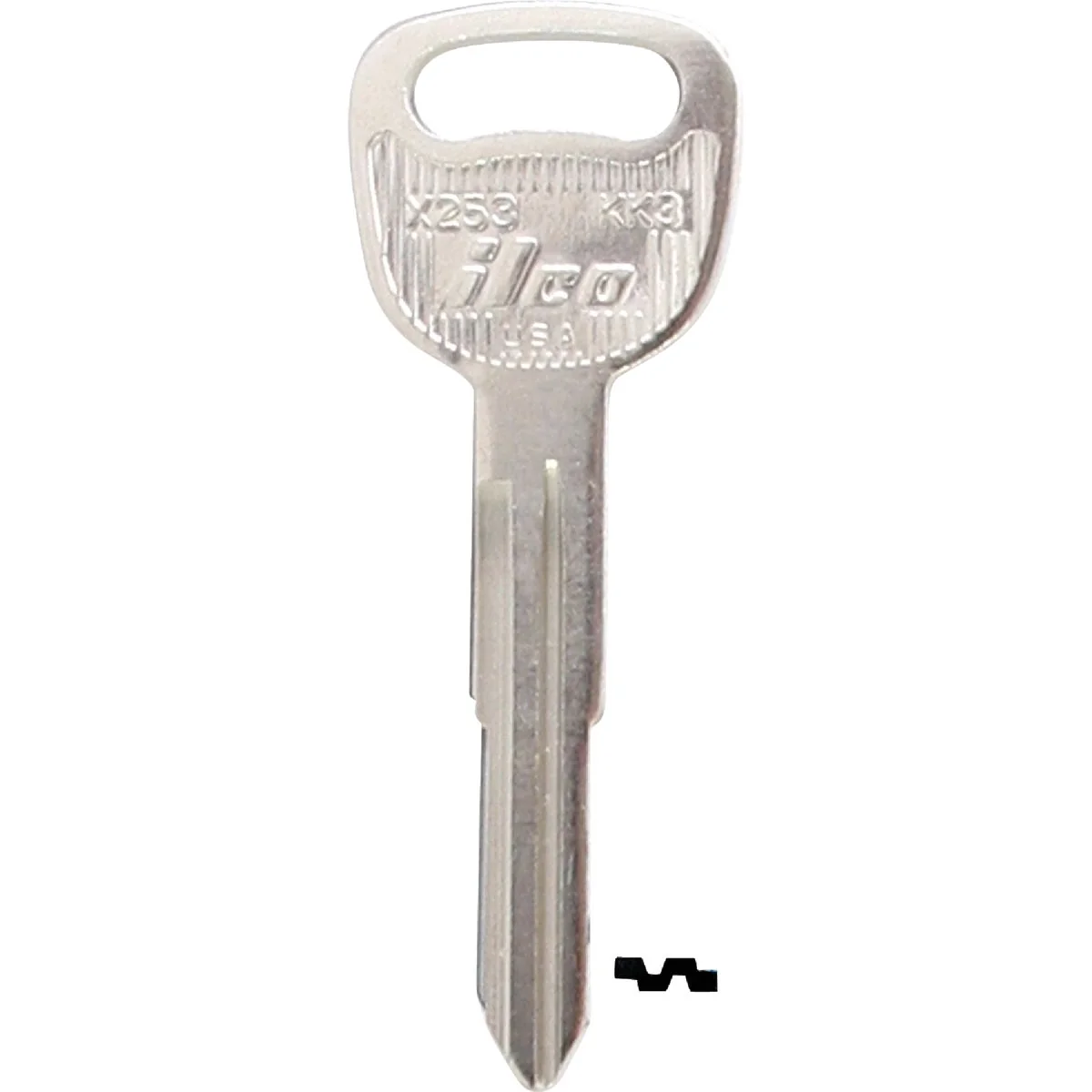 Innovative ILCO Kia Nickel Plated Automotive Key KK3 10-Pack Artisan
