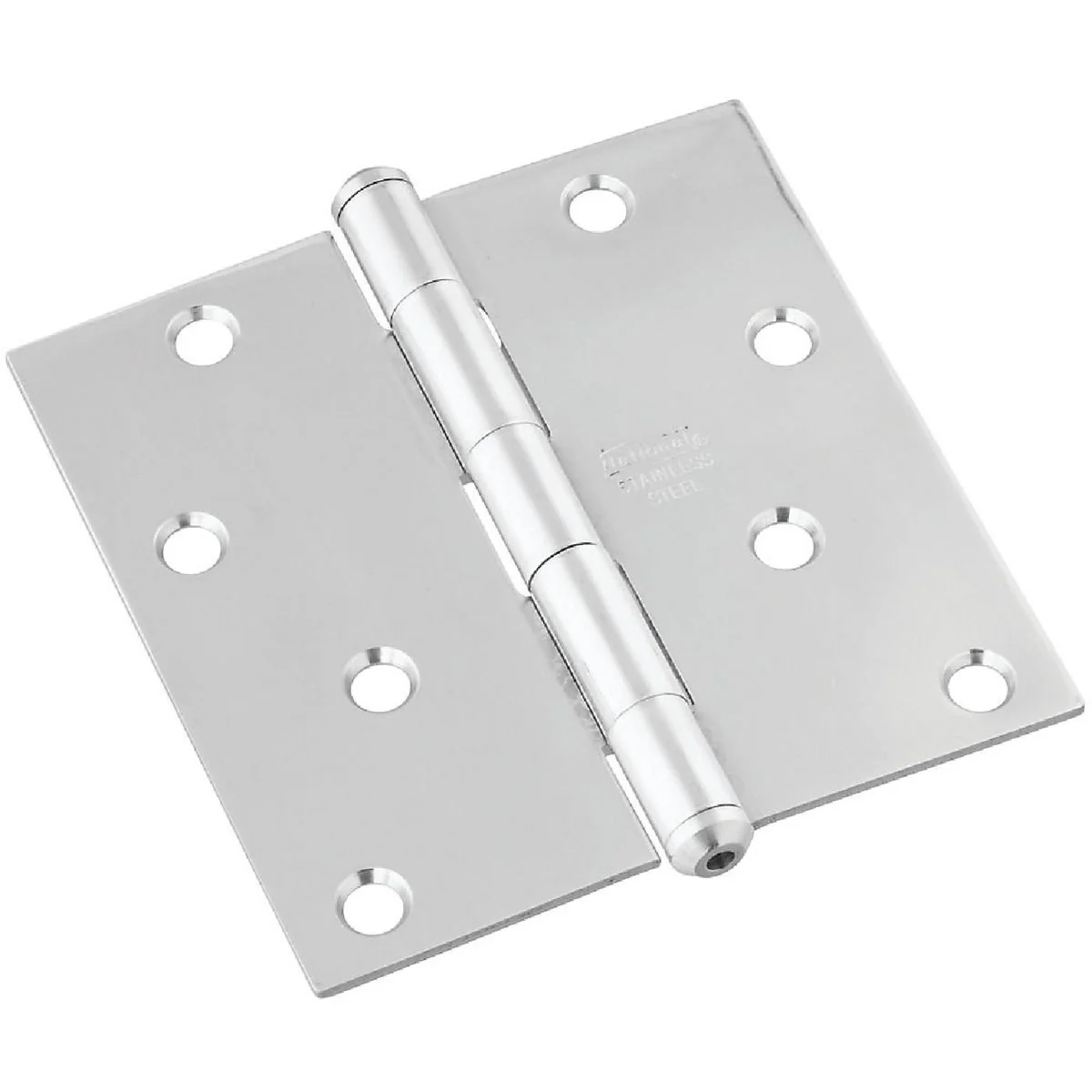 Sophisticated National 4 In. Square Stainless Steel Door Hinge Luxury