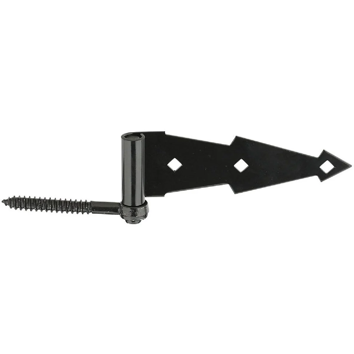 User-Friendly National 7 In. Black Ornamental Screw Hook And Strap Hinge 2-Pack Safe
