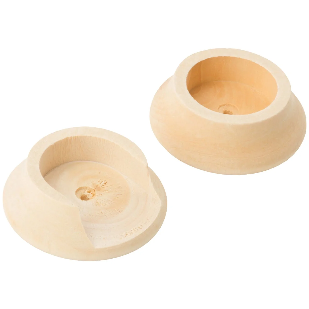 Environmentally Friendly National 1-3 8 In. Wood Closet Rod Socket Natural 2-Pack Long-Lasting