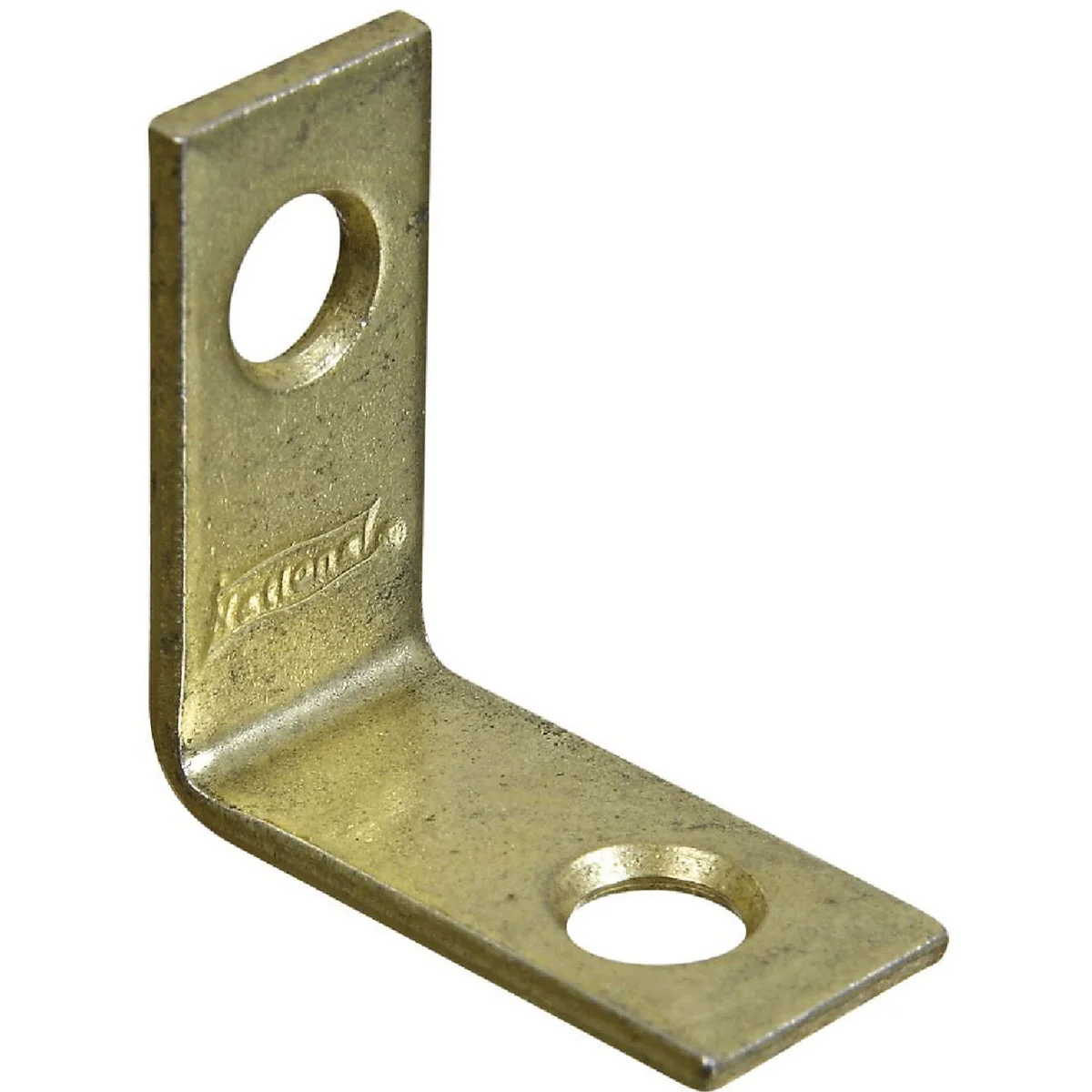 Clean National Catalog V115 1 In. x 1 2 In. Brass Steel Corner Brace 4-Count Contemporary